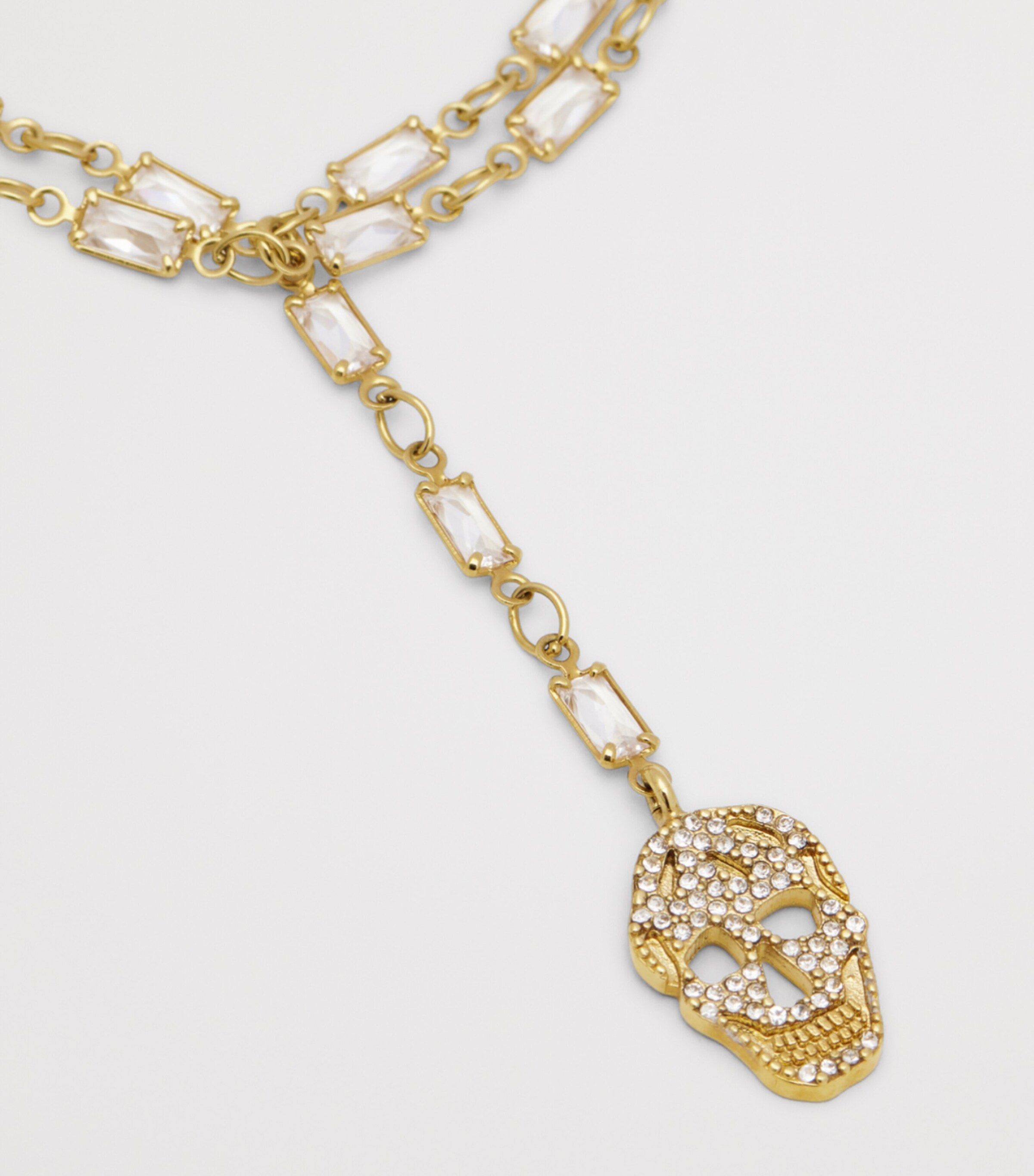 McQueen Pavé Skull Chain Bracelet Image 3