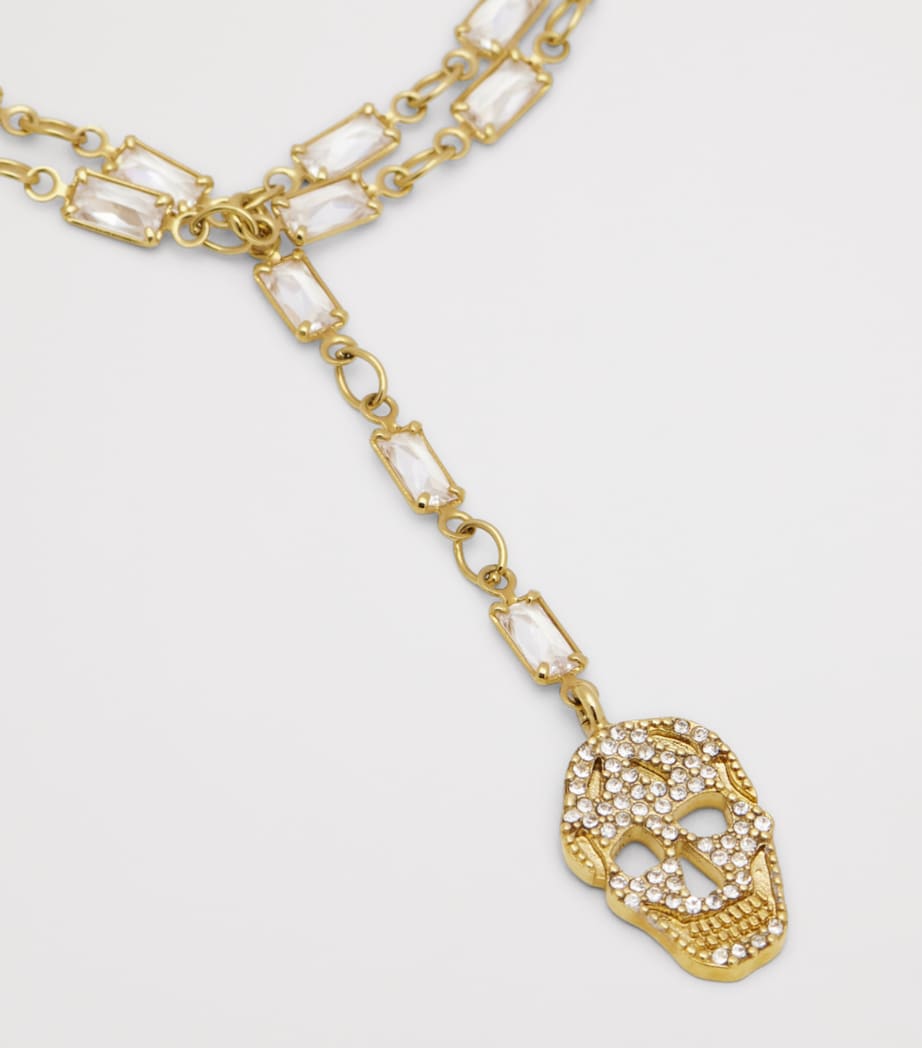 McQueen Pavé Skull Chain Bracelet Image 3