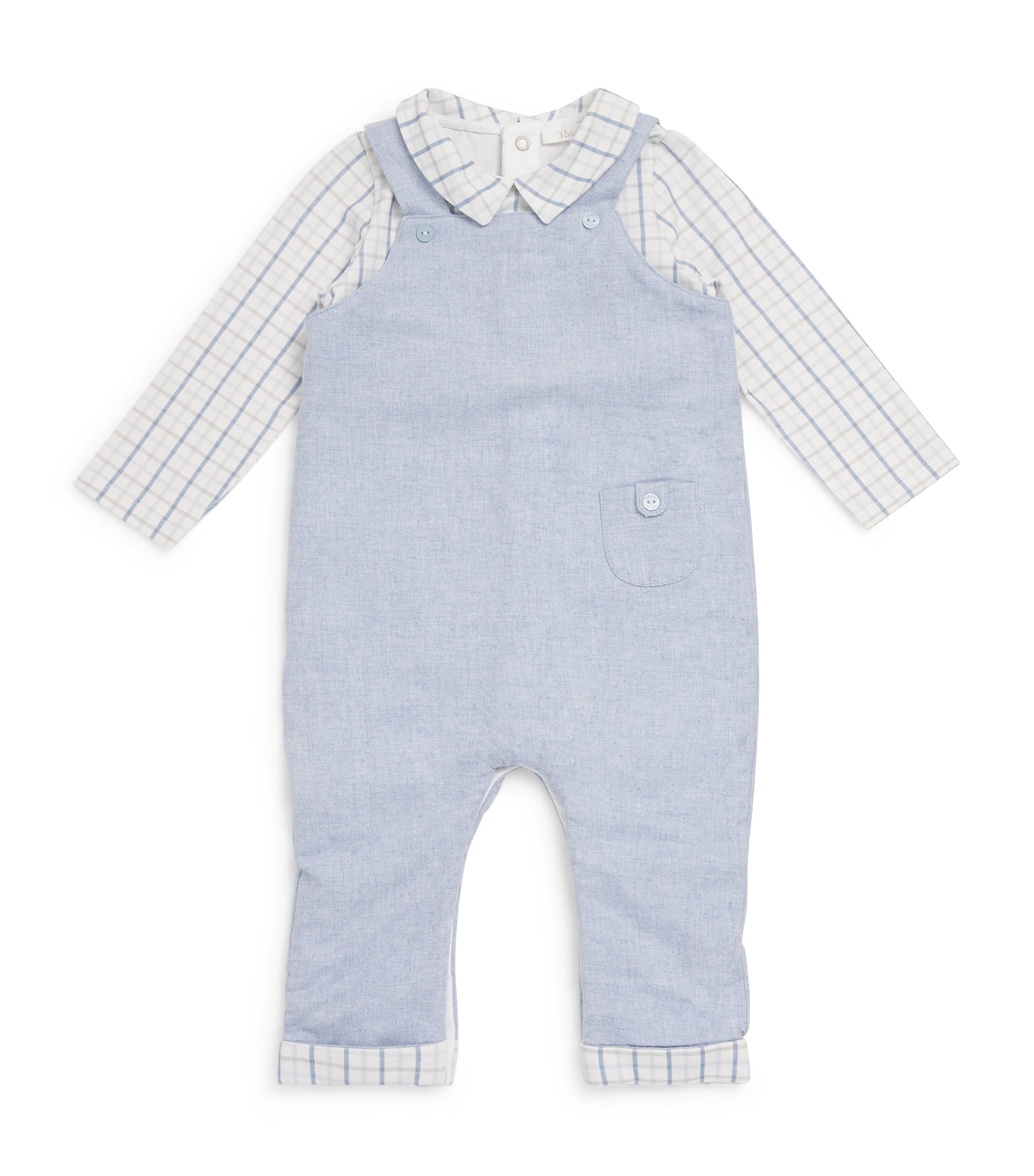 Patachou All-in-one And Dungarees Set In Blue