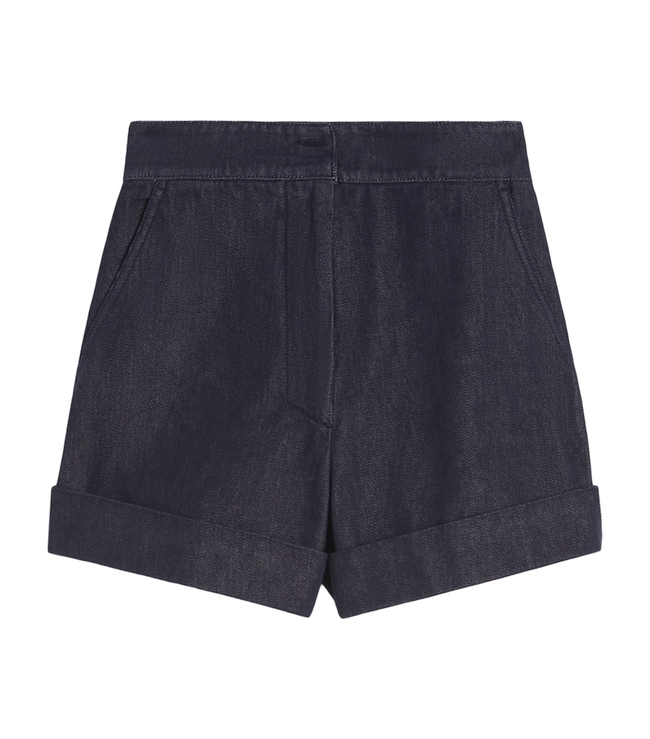 Cotton Tailored Shorts MIDNIGHTBLUE Image 1