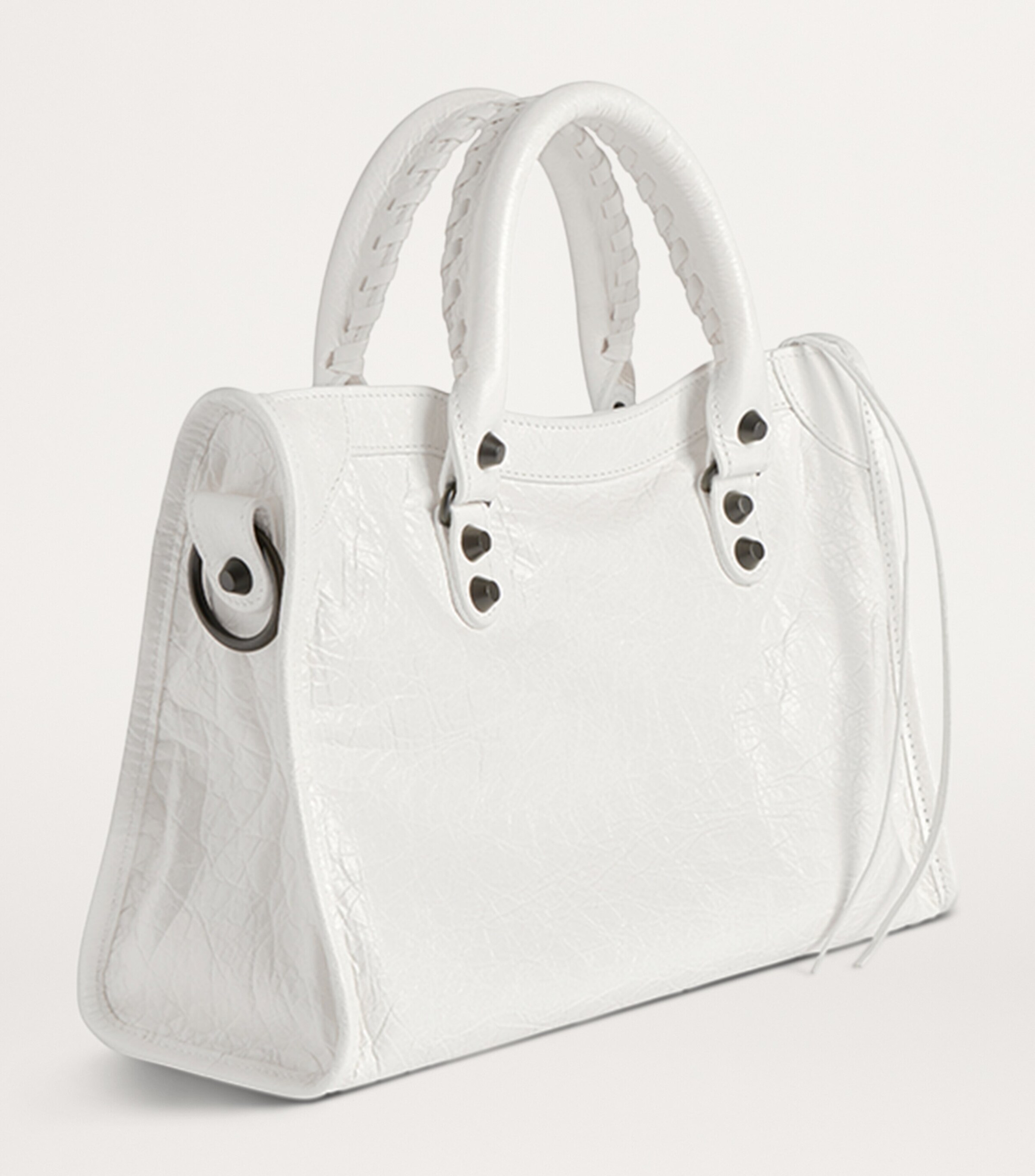 Balenciaga Small Lambskin Le City Top-Handle Bag Image 7