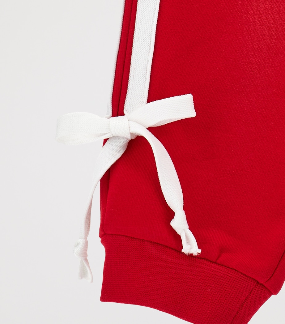 Stretch-Cotton Bow Sweatpants (6-36 Months) RUBINO Image 4