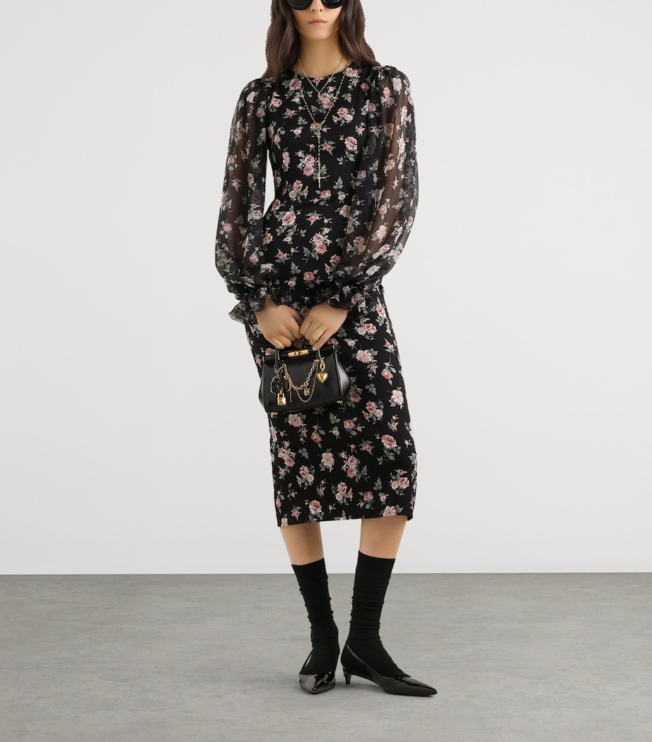 Stretch-Silk Floral Maxi Dress HN5XQ-ROSE Image 2