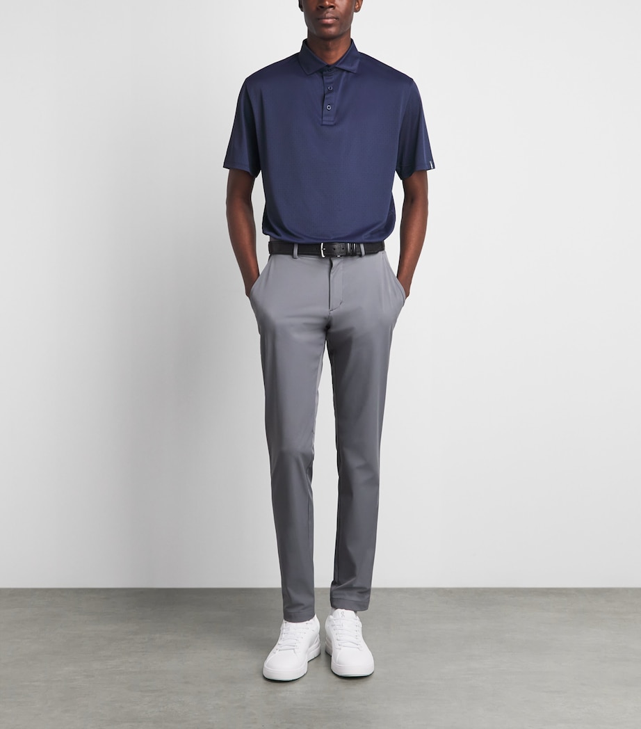 KJUS Mens Savin Structure Polo Shirt Atlanta Blue Image 2