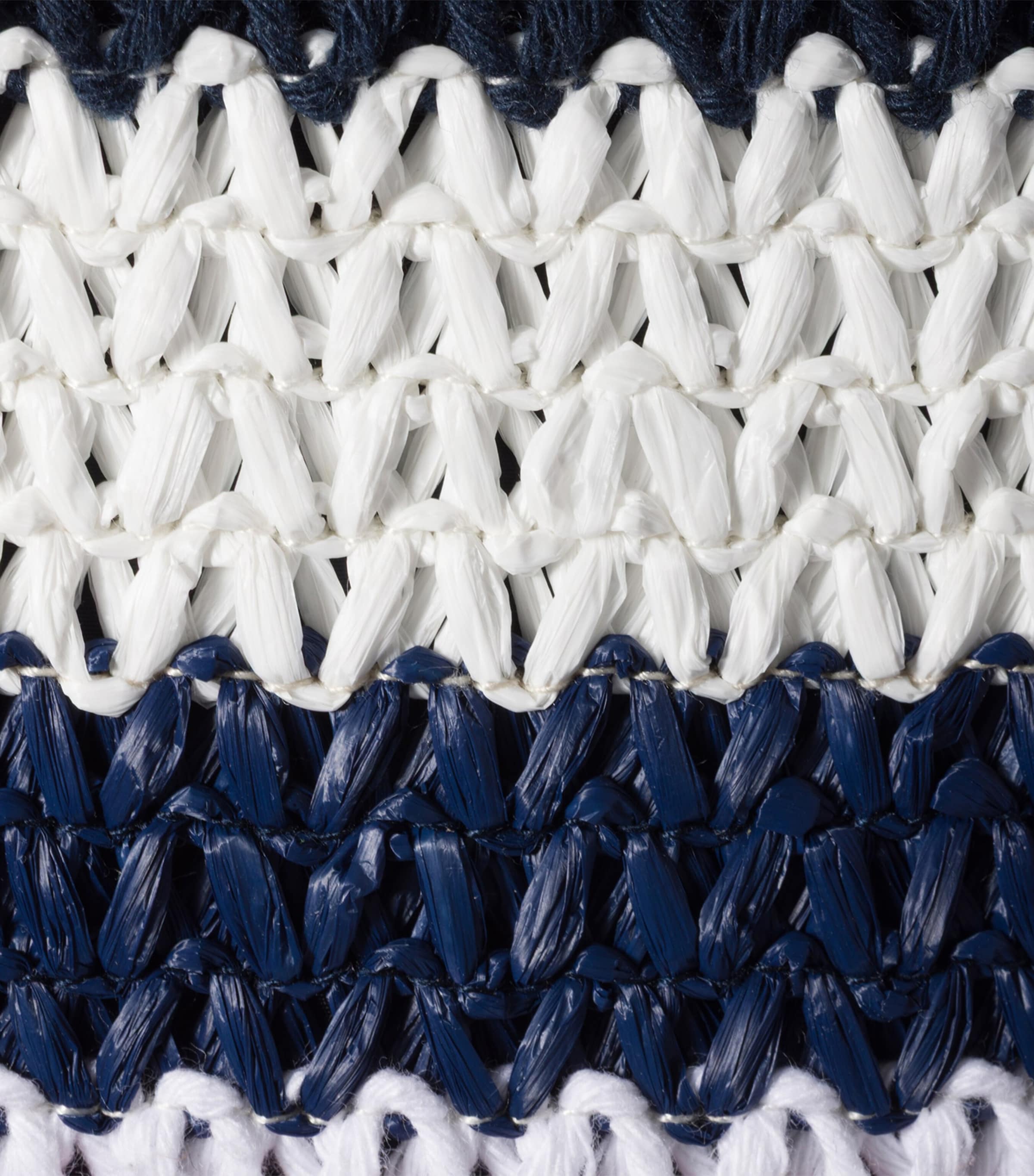 Miu Miu Raffia-Effect Woven Tote Bag Blue Image 4