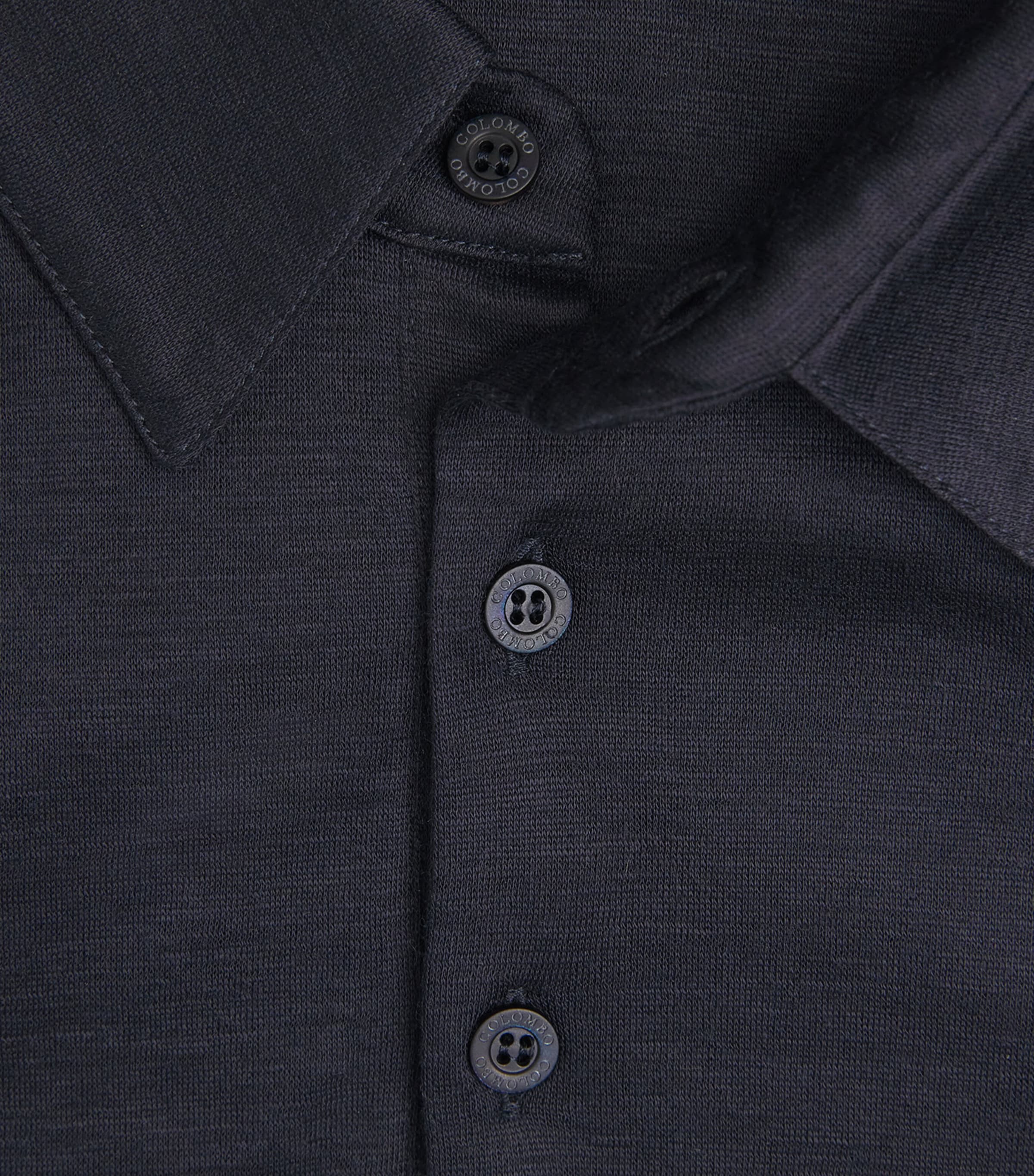 Cashmere Polo Shirt 43009 DARK BLUE Image 5