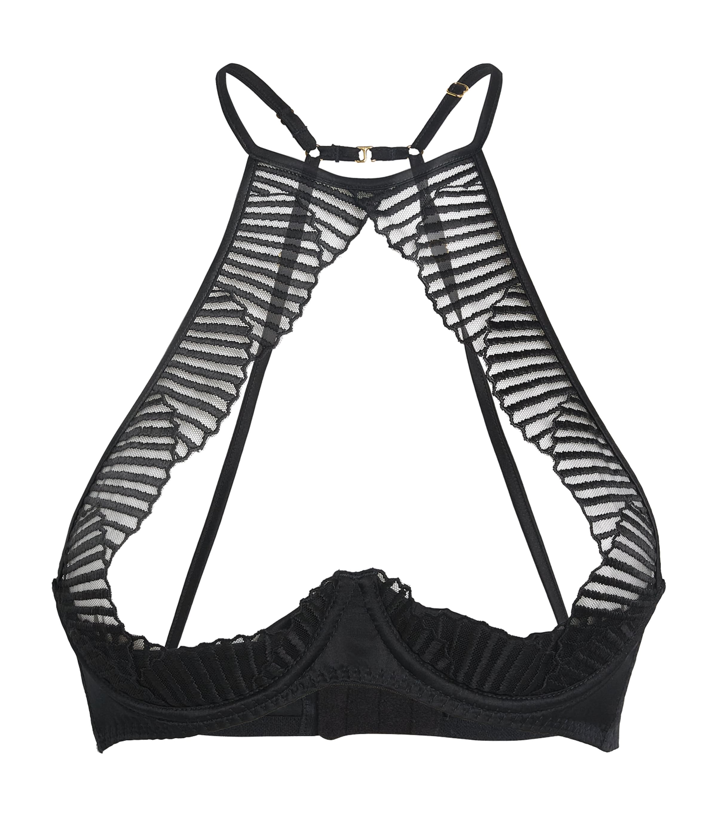 Coco De Mer Athena Quarter-cup Bra In Black