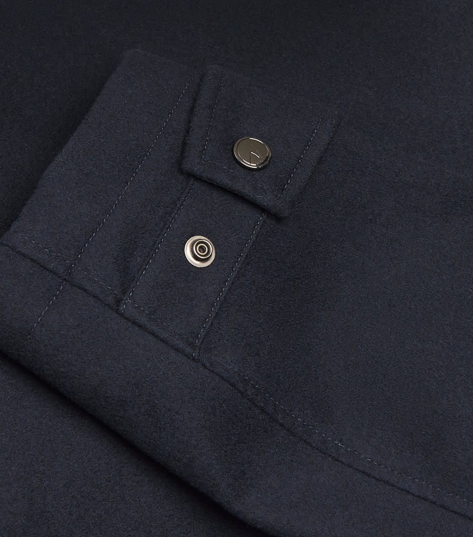 Cashmere Green Storm System Car Coat 13BLUE Image 5