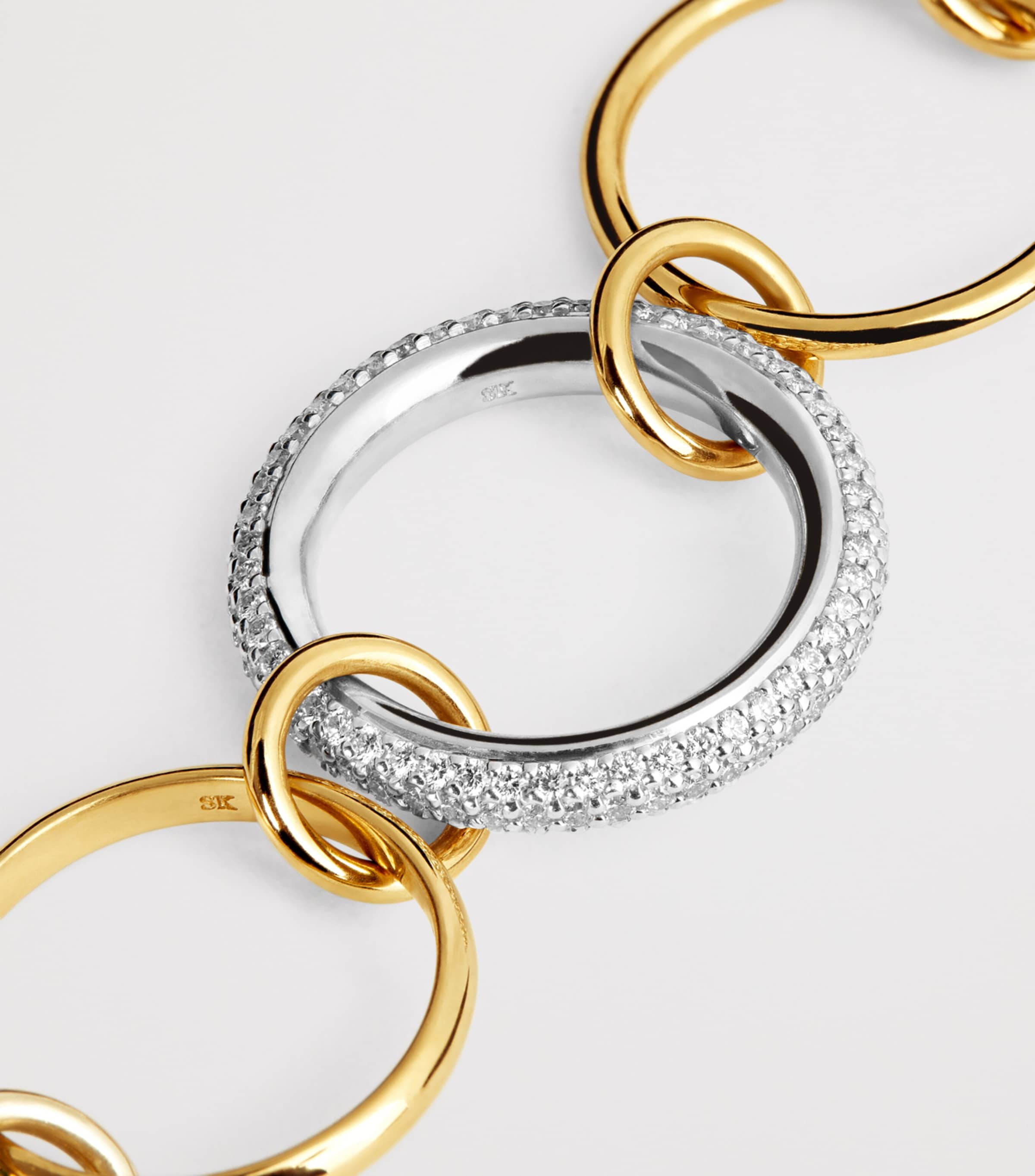 Spinelli Kilcollin Mixed Metal, Diamond and Emerald Chloe Ring