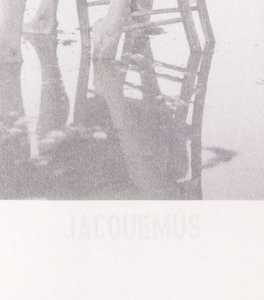 Jacquemus Mens Cotton Campagne T-Shirt Opt Wht/prnt Plg Image 6