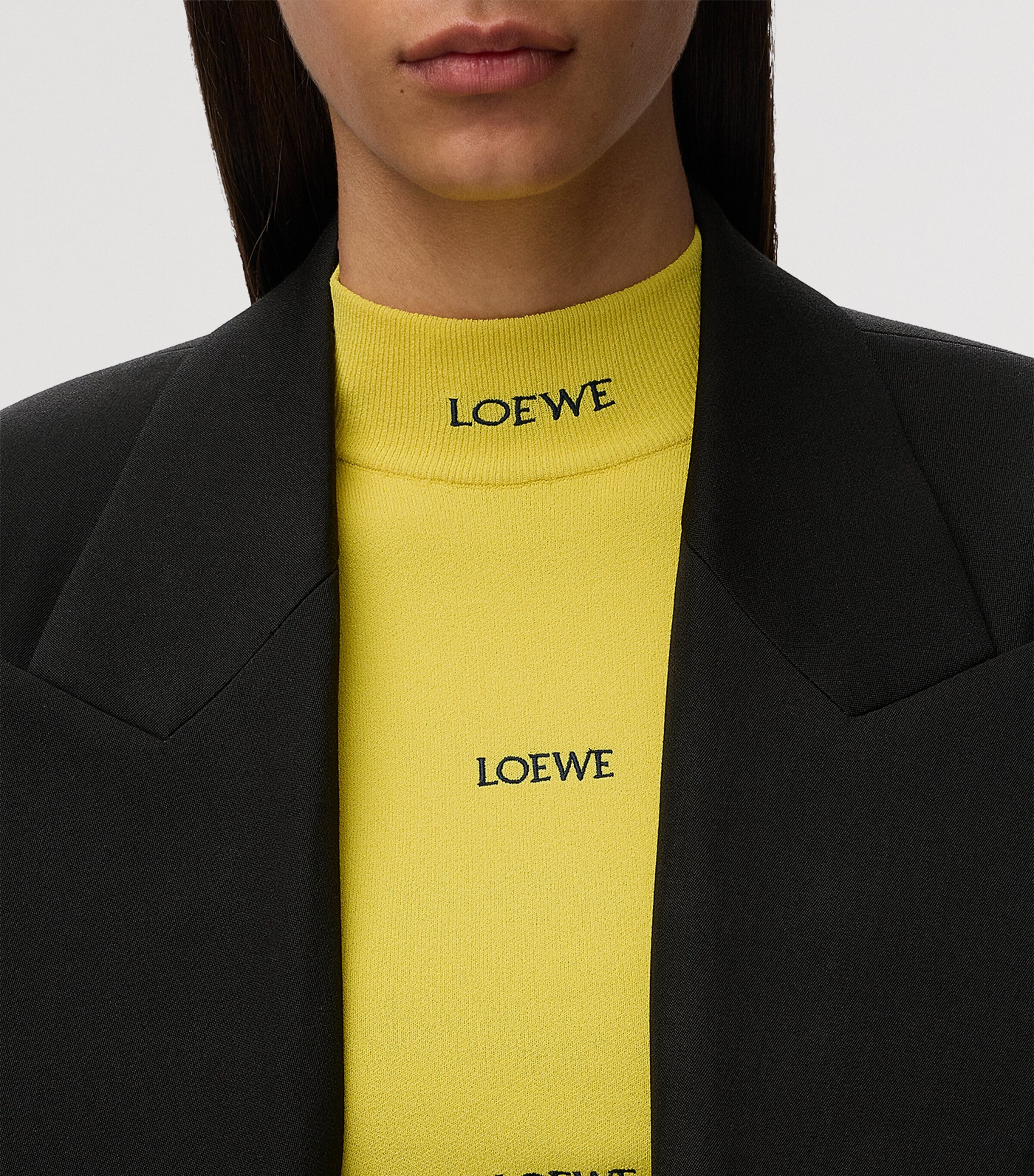 LOEWE Womens All-Over Logo Top Yellow Image 5