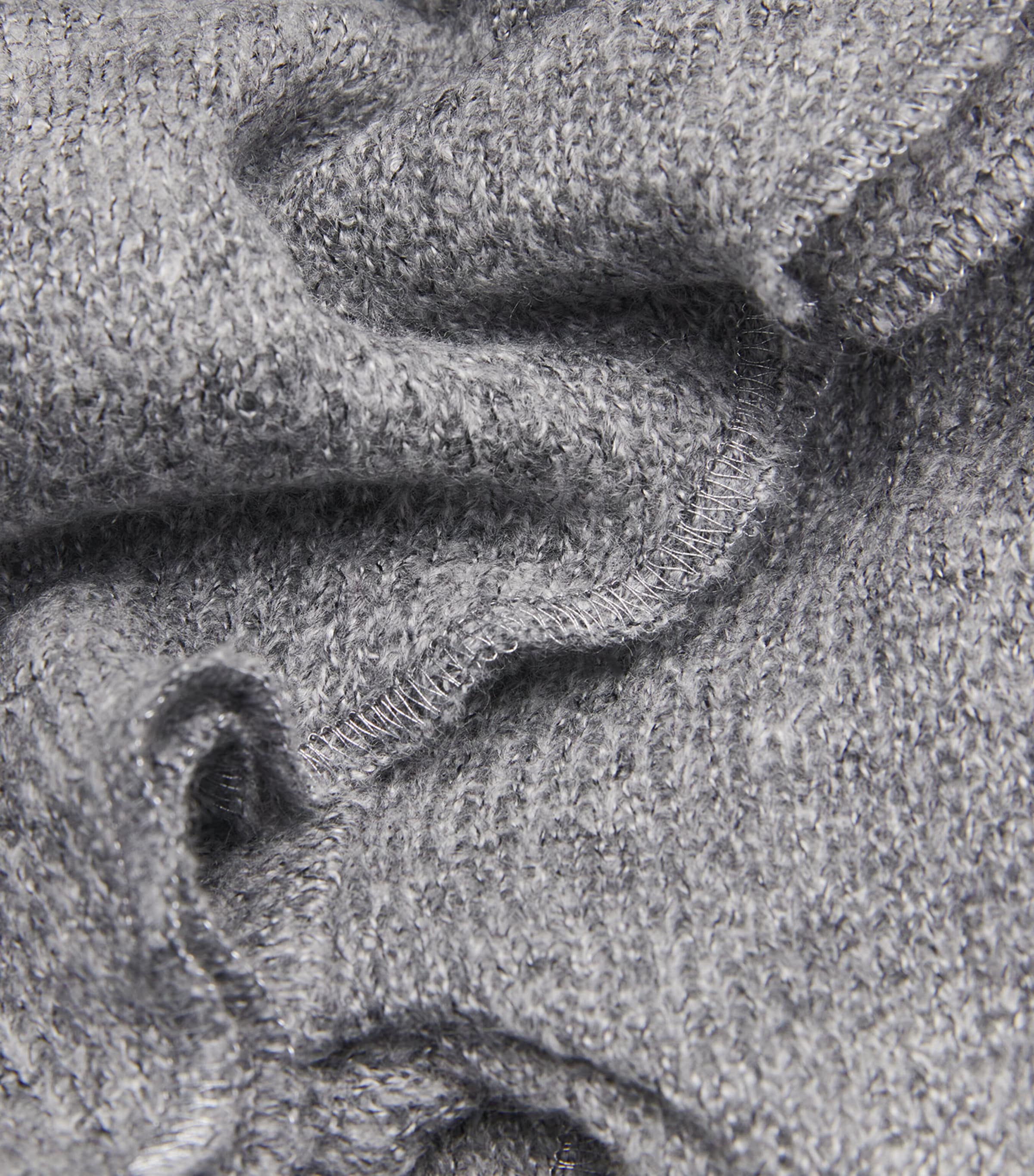 Long-Sleeve Crop Top MEDIUM GREY Image 5