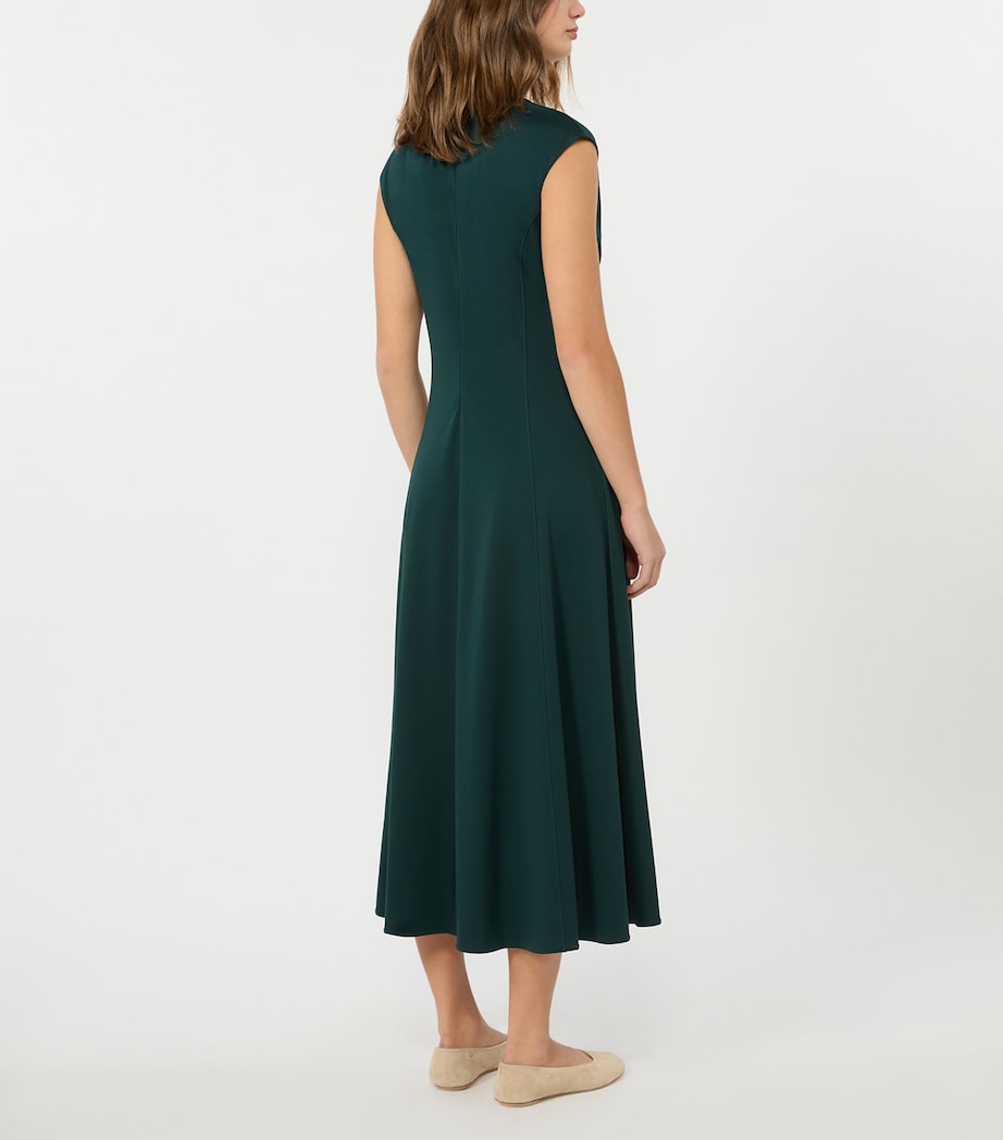 Weekend Max Mara Womens Jersey Midi Dress Green Image 3