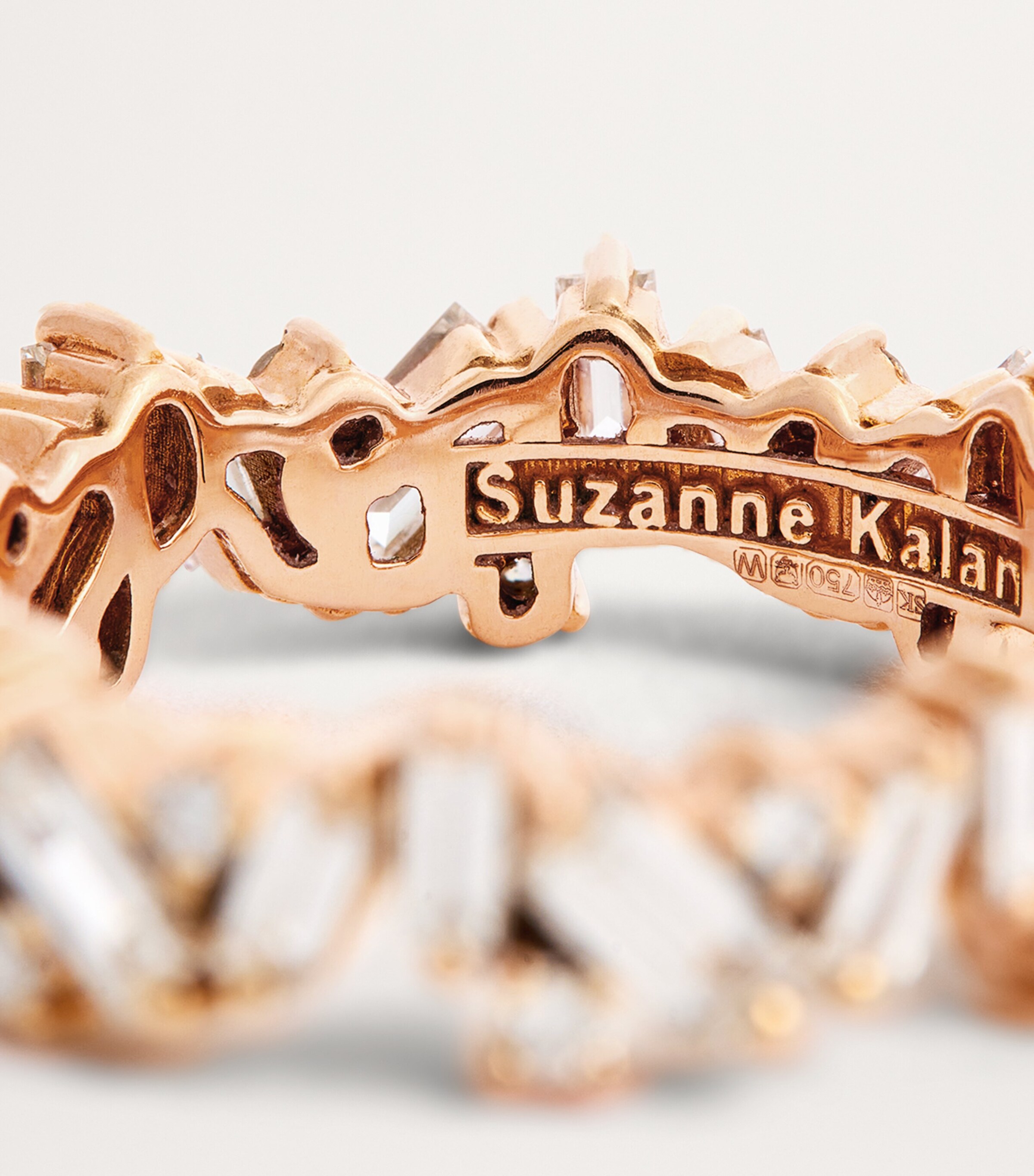 Suzanne Kalan Rose Gold and Diamond Frenzy Eternity Ring Rg/wd Image 6