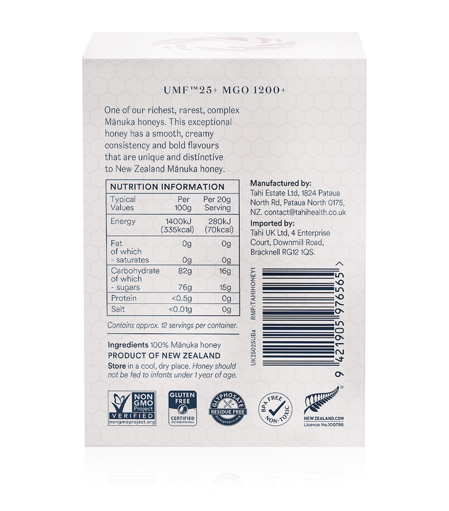 Manuka Honey UMF™ 25+ / MGO 1200+ NO COLOUR Image 2