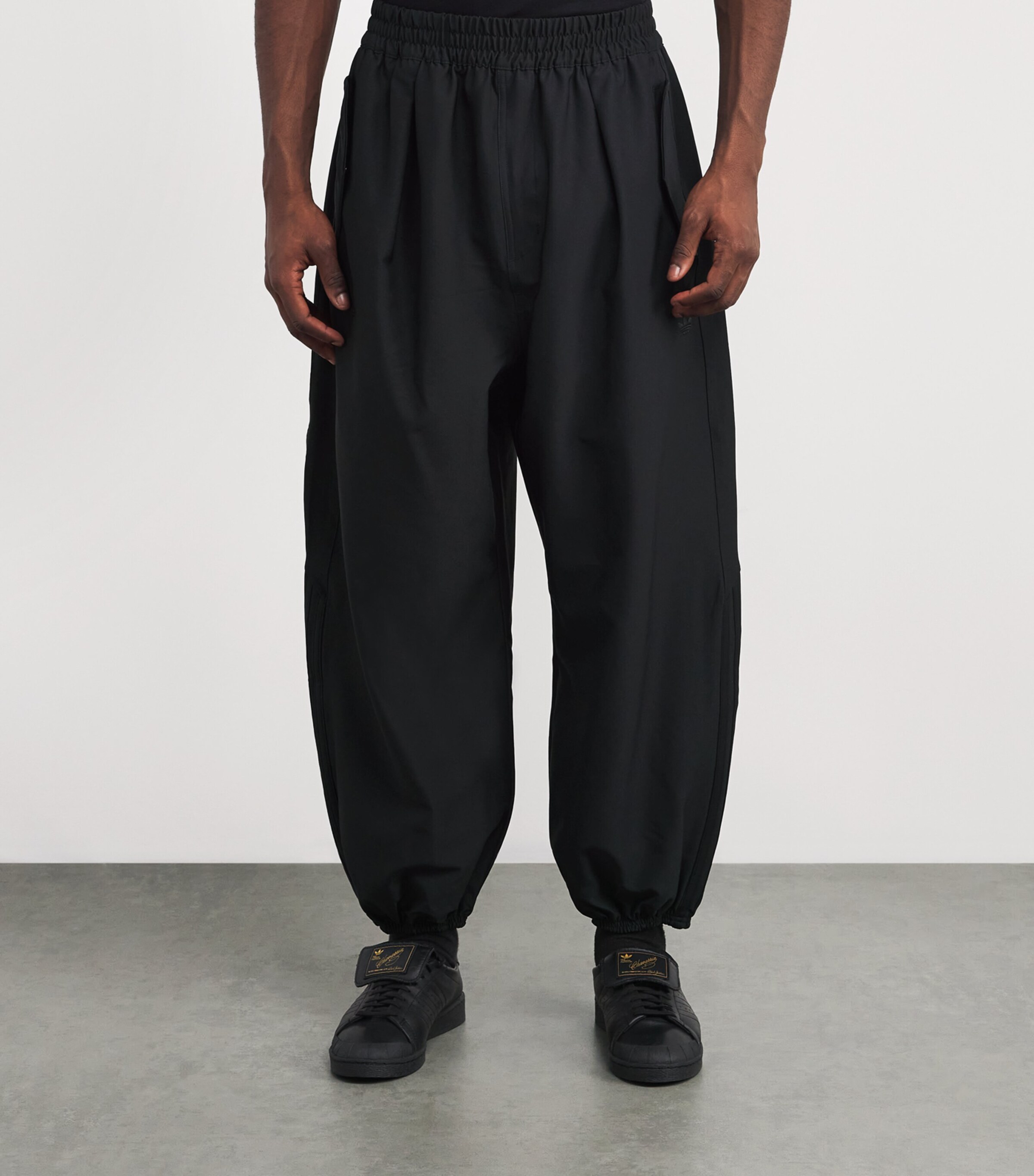 x adidas Wide-Leg Track Pants BLACK Image 3
