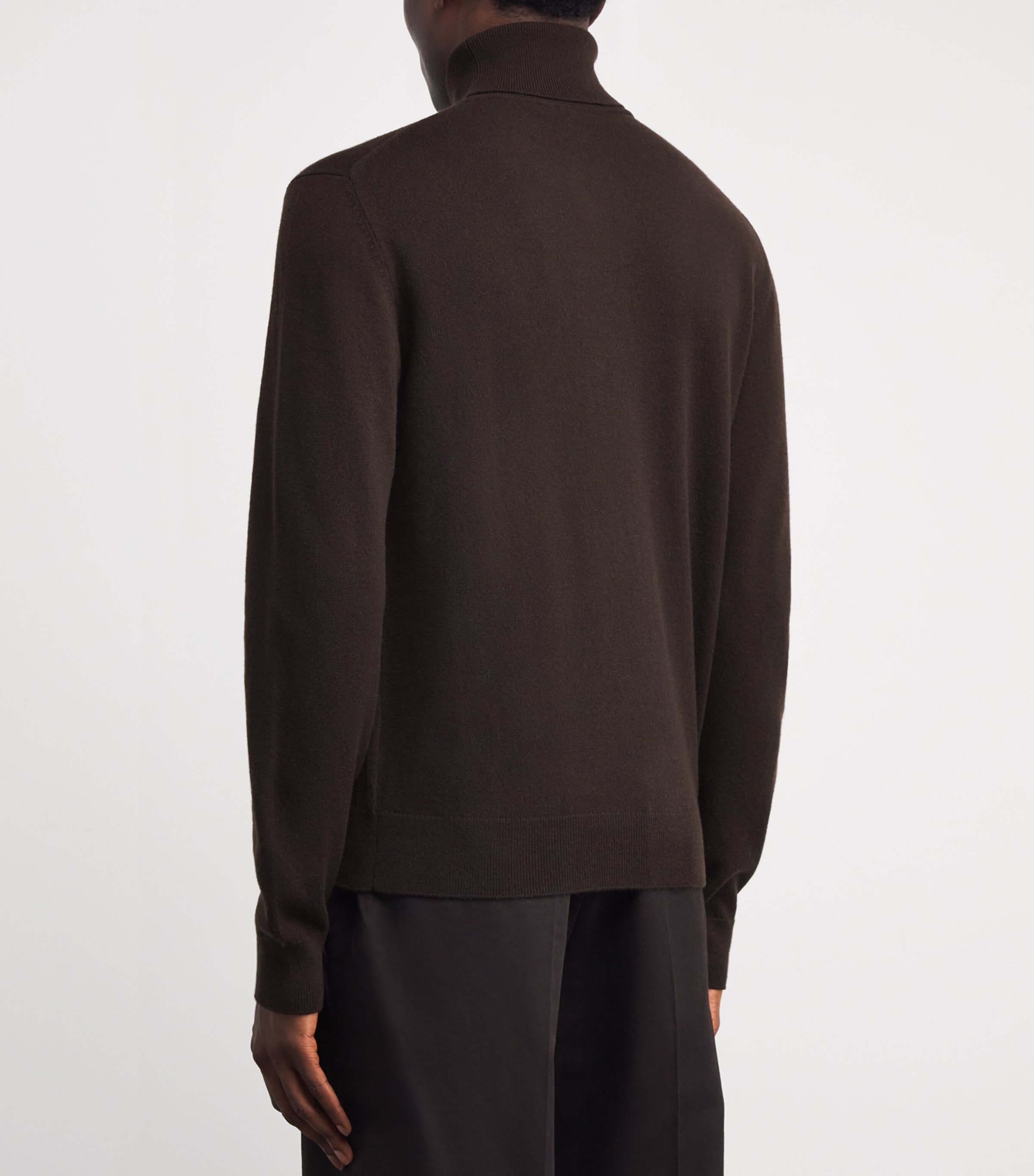 Cashmere Rollneck Sweater BROWN Image 4