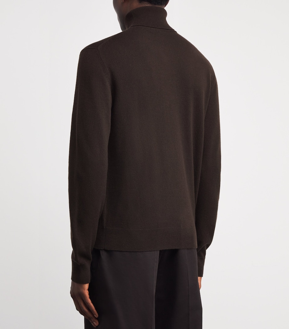 Cashmere Rollneck Sweater BROWN Image 4