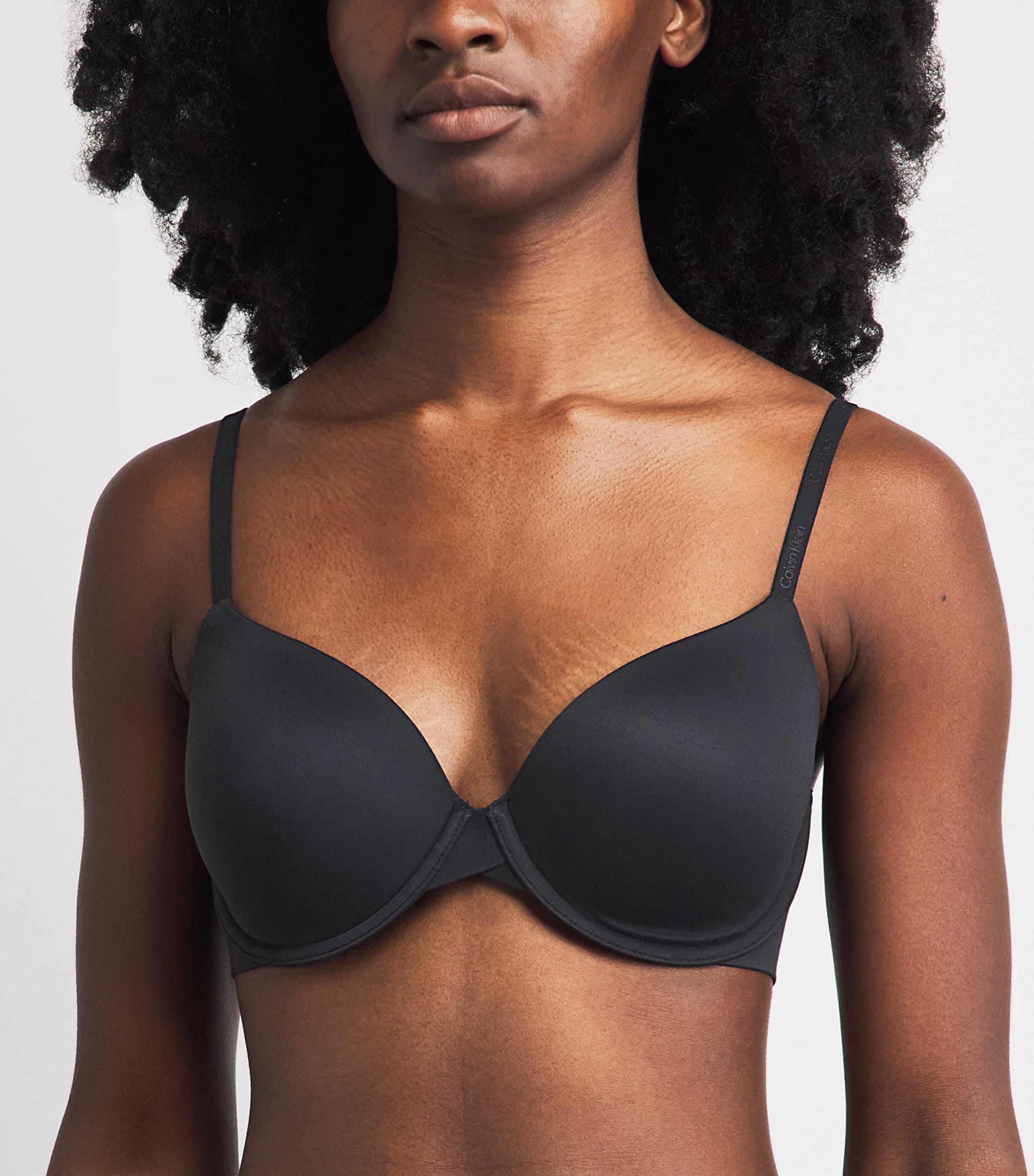 Calvin Klein Womens Perfectly Fit Lightly Lined Bra Black Image 2