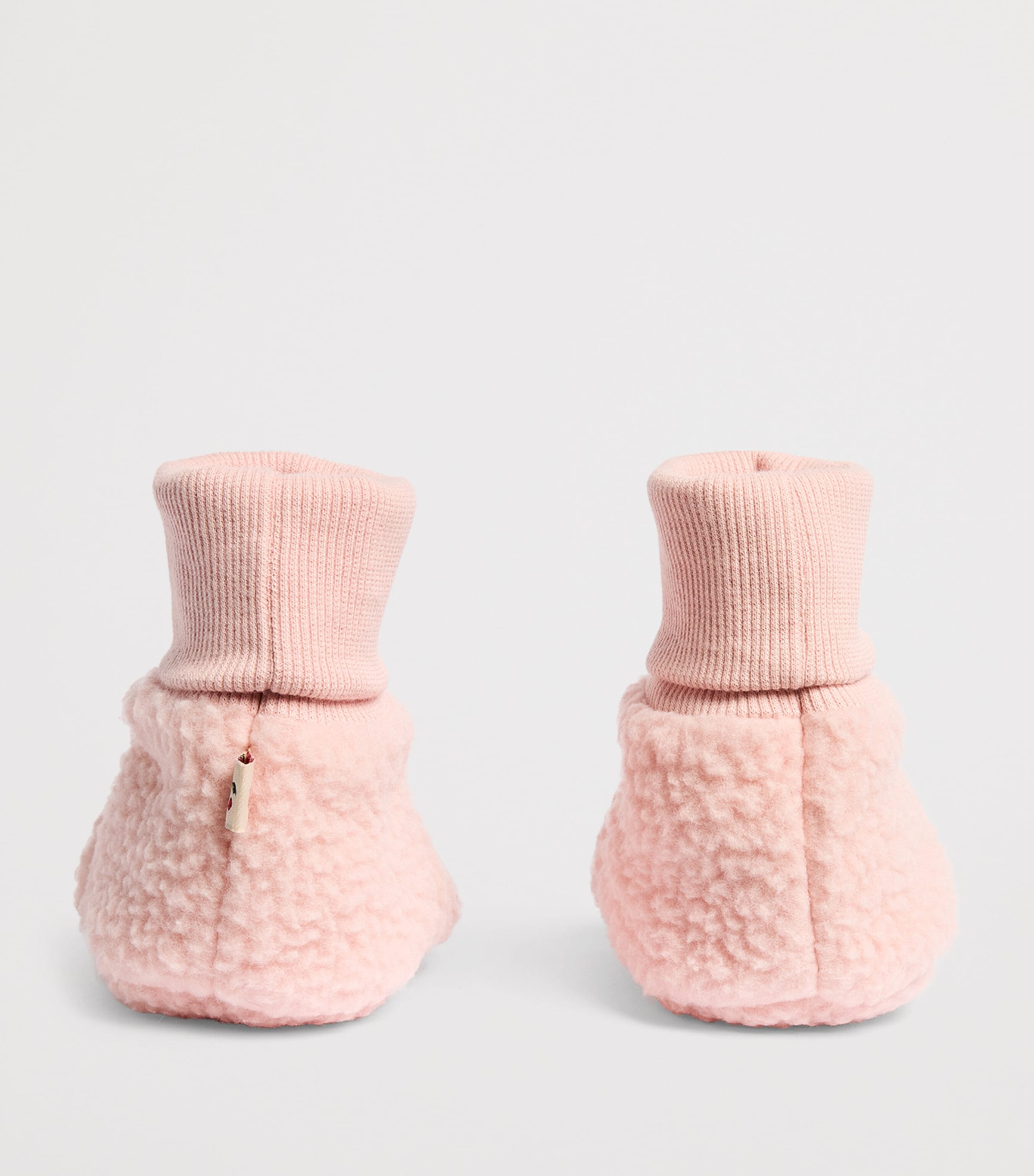 KONGES SLOJD Fleece Safa Booties (6-18 Months) Rose Smoke Image 3