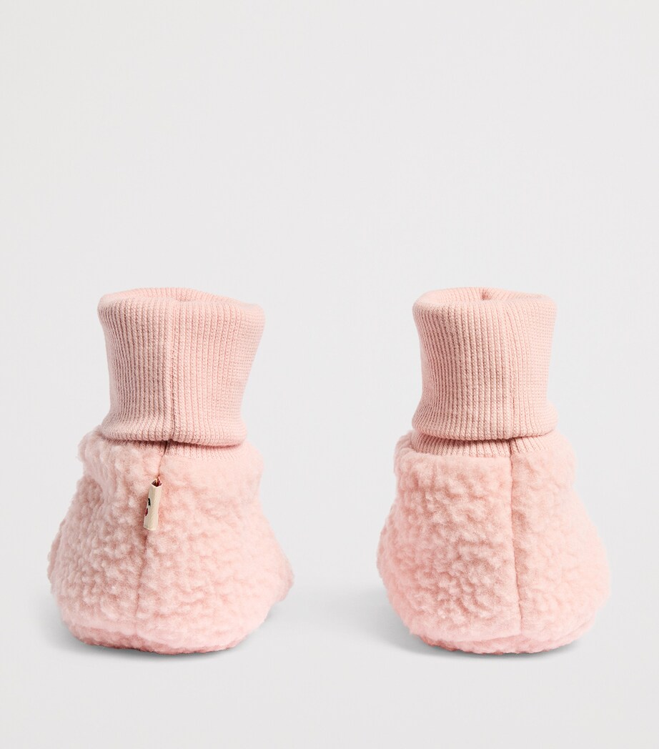 KONGES SLOJD Fleece Safa Booties (6-18 Months) Rose Smoke Image 3