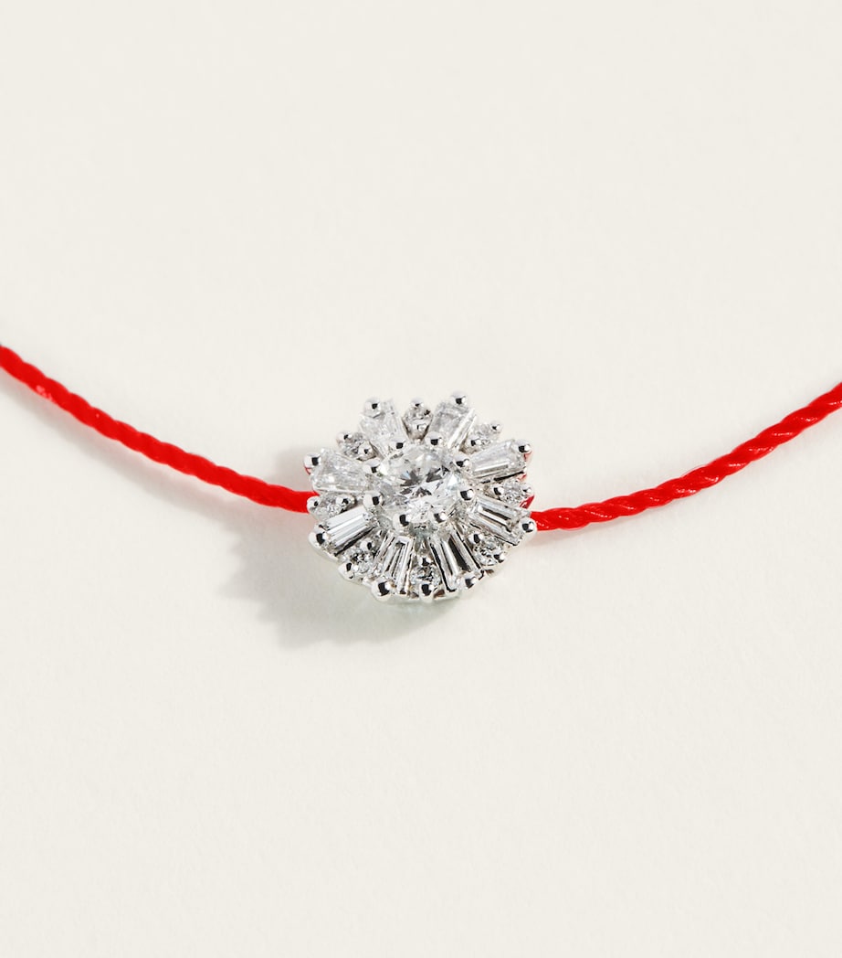 Redline White Gold and Diamond Sol Soleil Bracelet Red Image 4