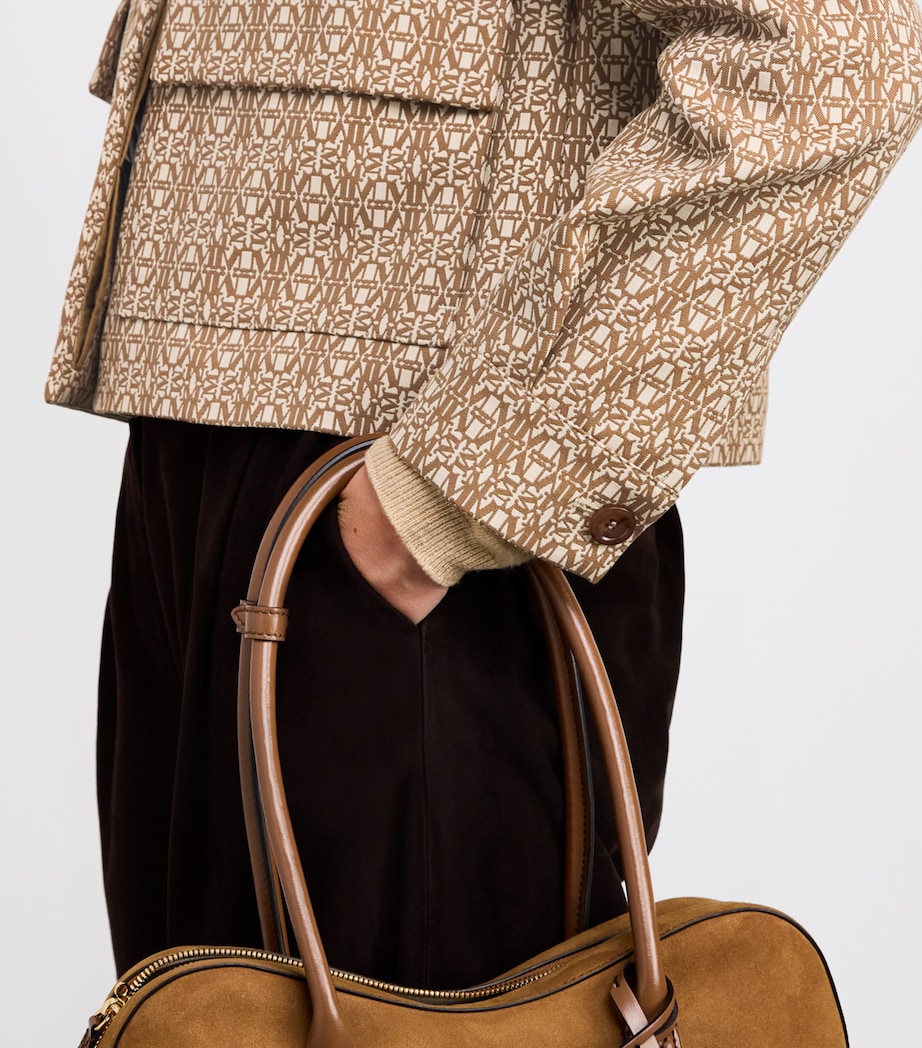 Cotton Monogram Jacket CAMEL Image 6