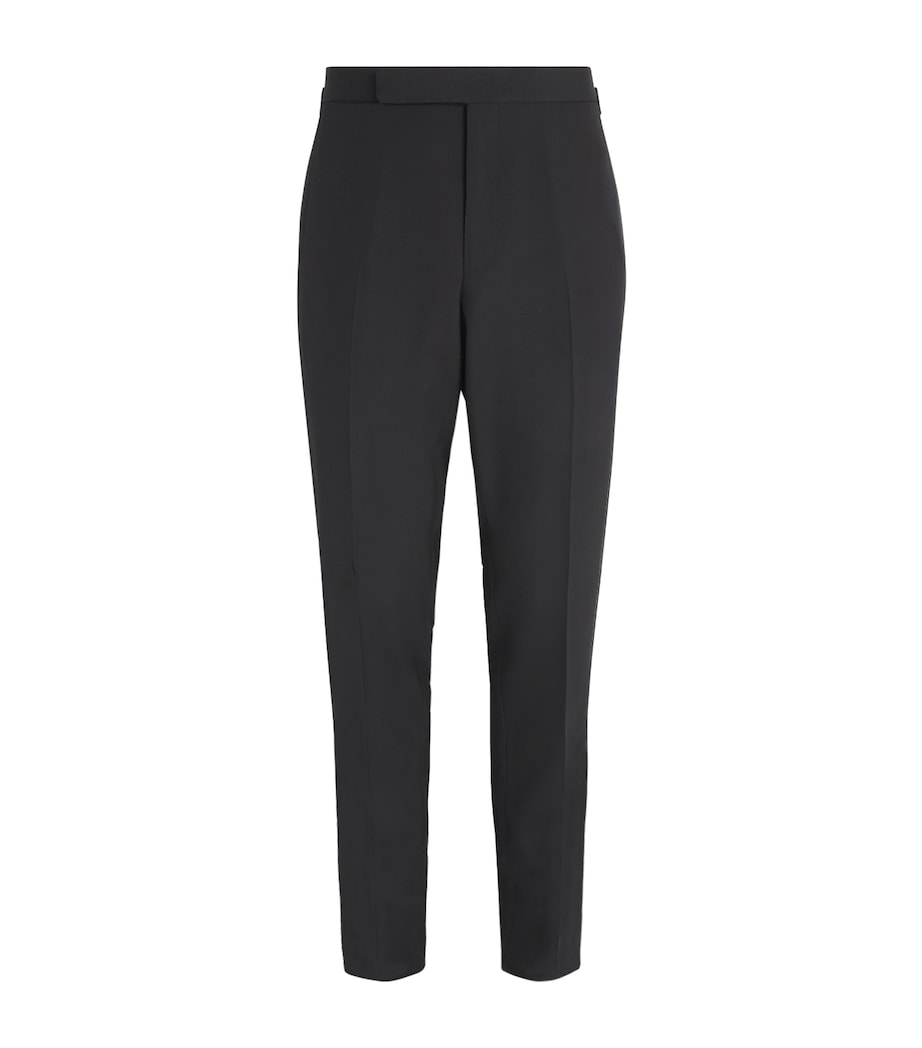 Wool Gregory Tuxedo Trousers BLACK Image 1