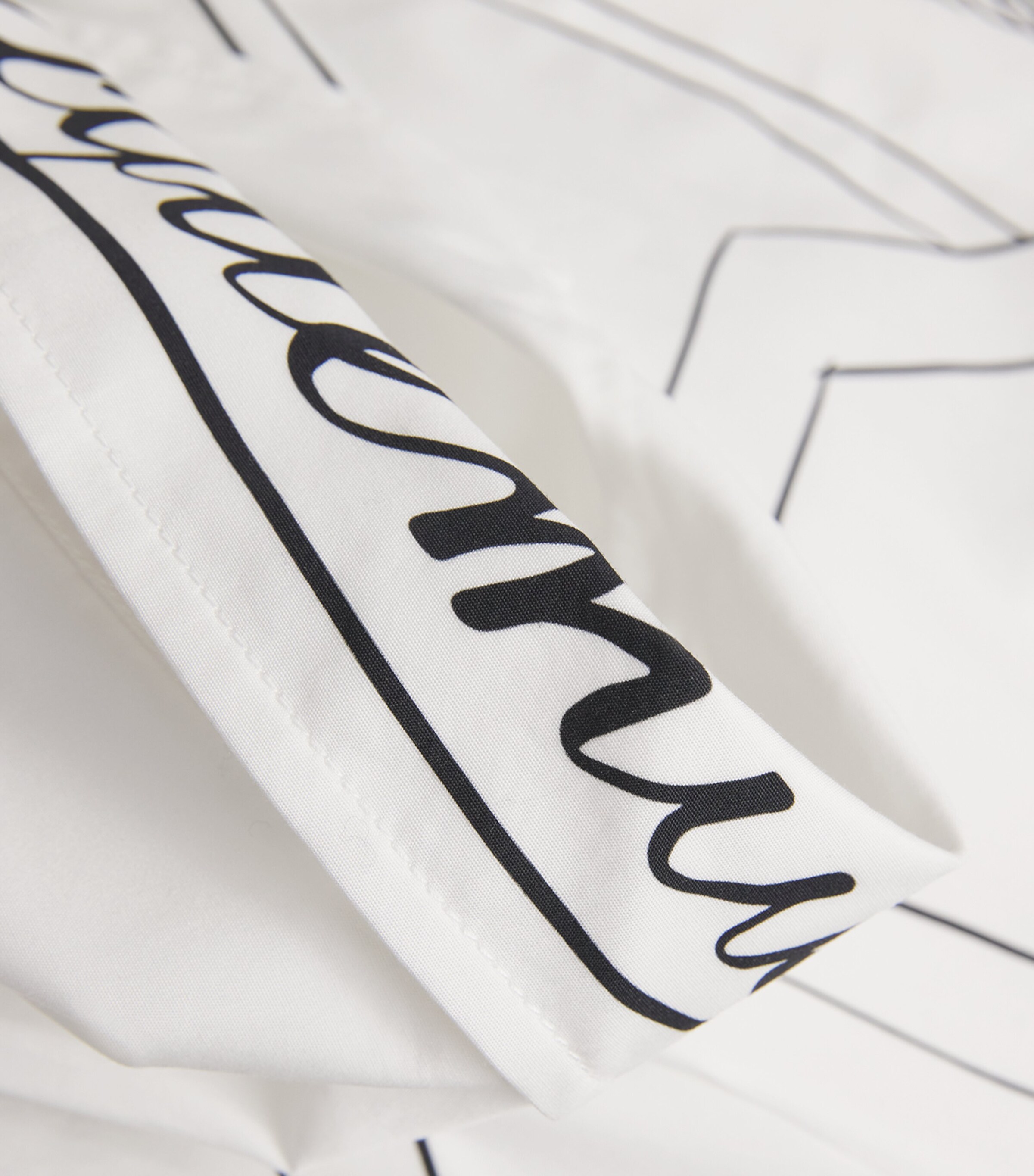 Cotton Illustration Shirt 1KT-PRINT DOG WH/BLC Image 5