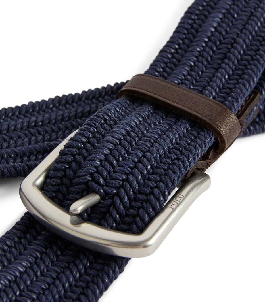 Polo Ralph Lauren Canvas Braided Belt Navy Image 6
