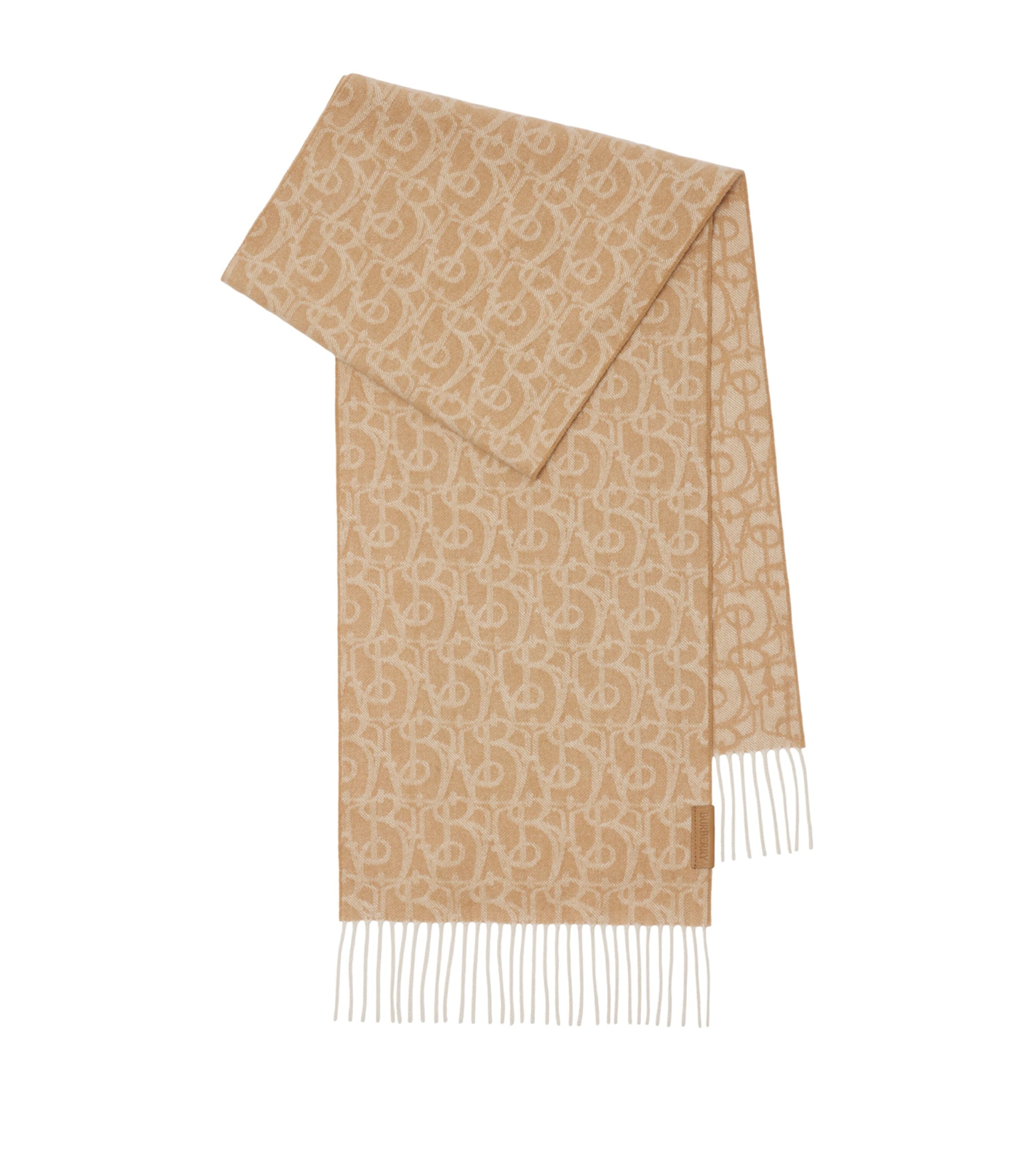 Cashmere B Charm Scarf CAMEL Image 1