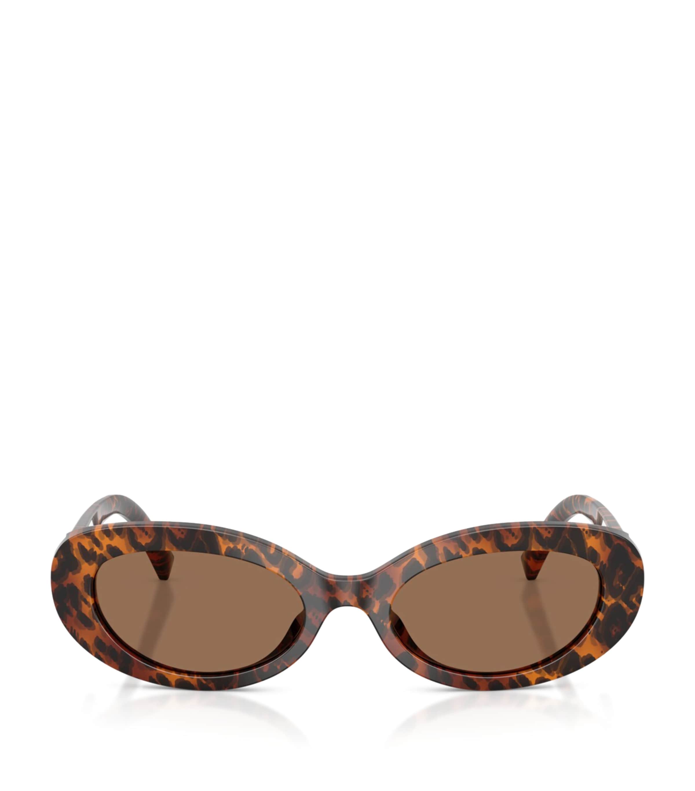 Dolce&Gabbana Tortoiseshell Oval Sunglasses Brown Image 1