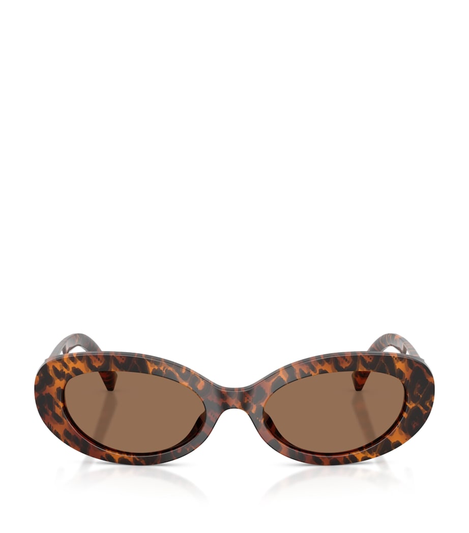 Dolce&Gabbana Tortoiseshell Oval Sunglasses Brown Image 1