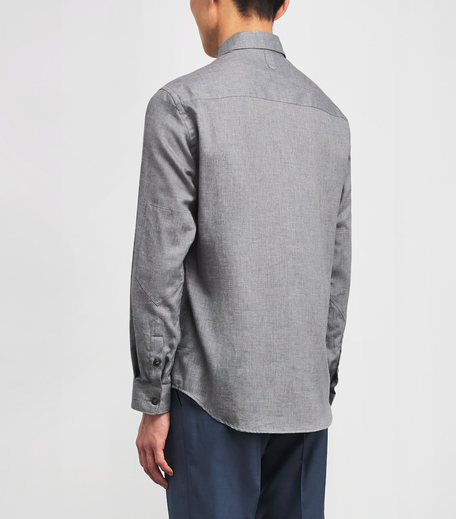 Cotton-Cashmere Chest-Pocket Shirt 201 Image 4
