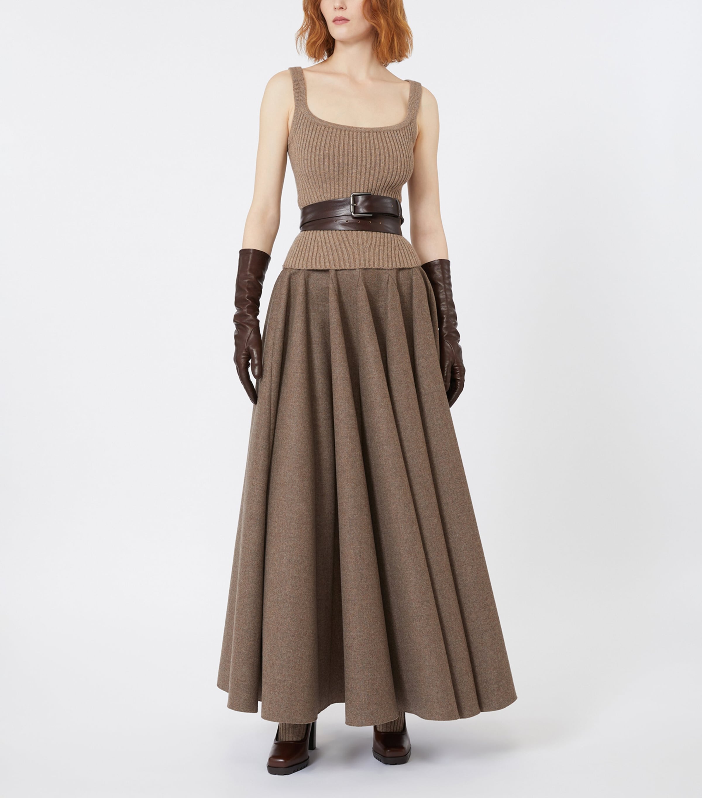 Wool-Blend Tank Top HAZELNUT BROWN Image 3