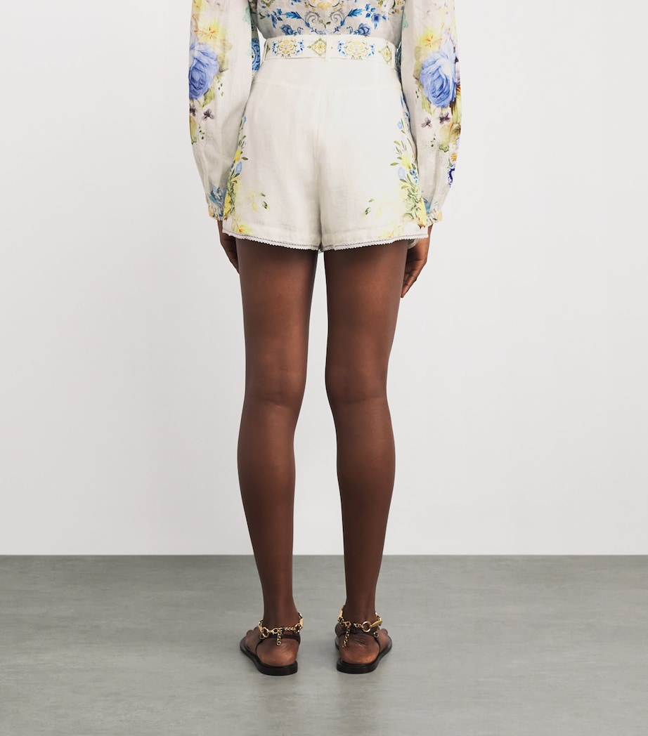 Linen Belted Shorts MY HOMESPUN HRT HMHR Image 4