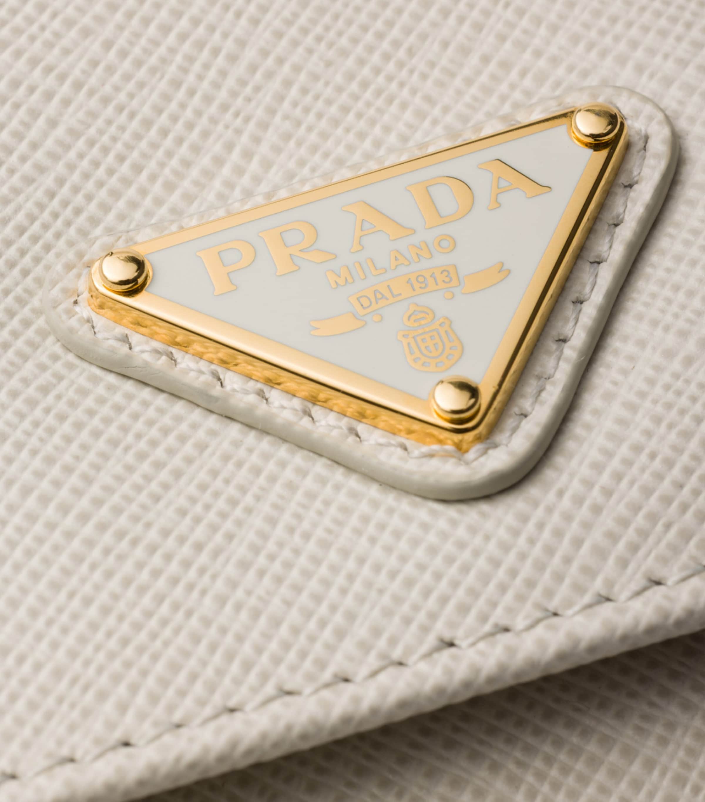 Prada Saffiano Leather Wallet with Strap Neutral Image 7