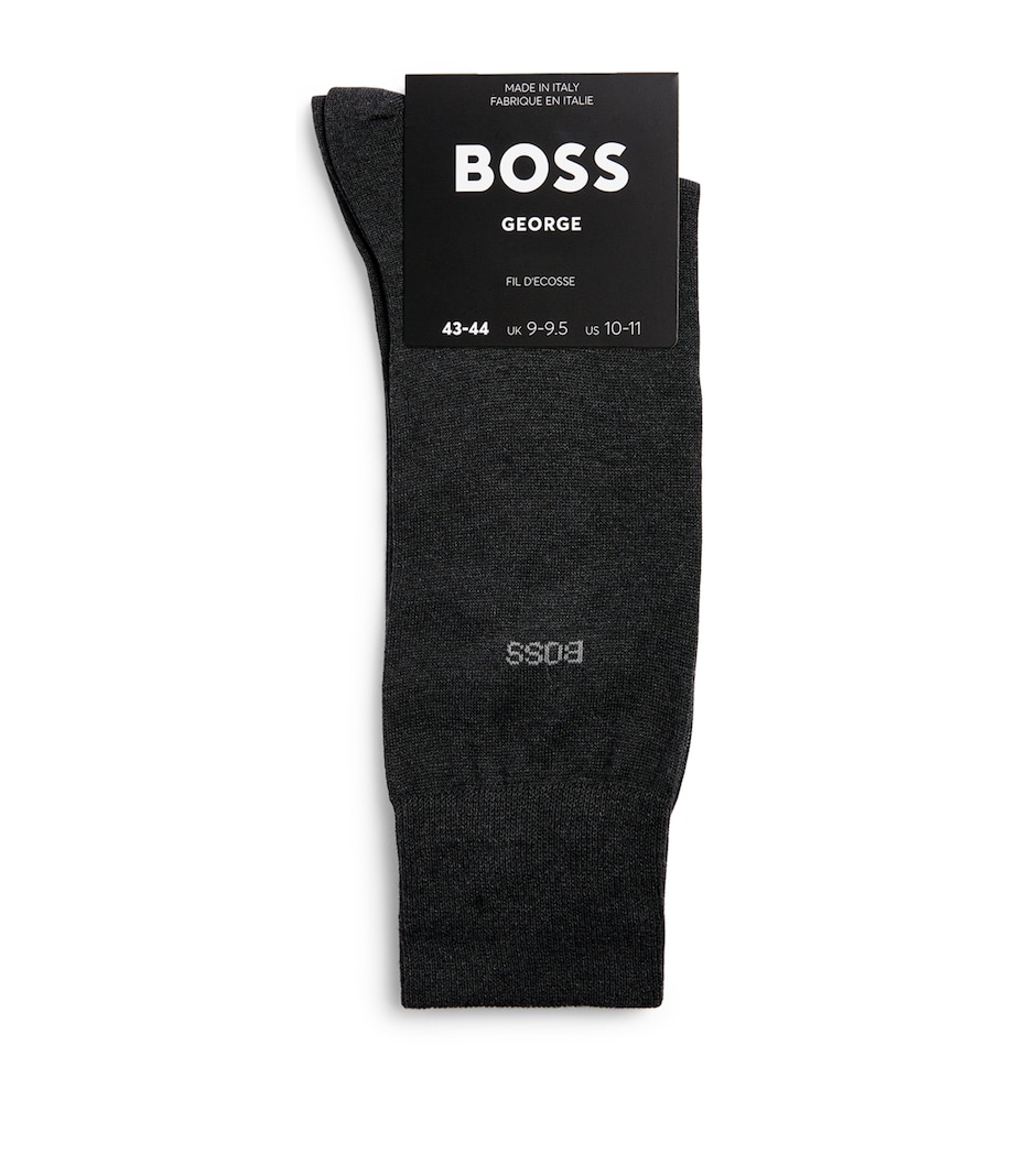 George Flat Knit Socks 012 - GRY Image 1