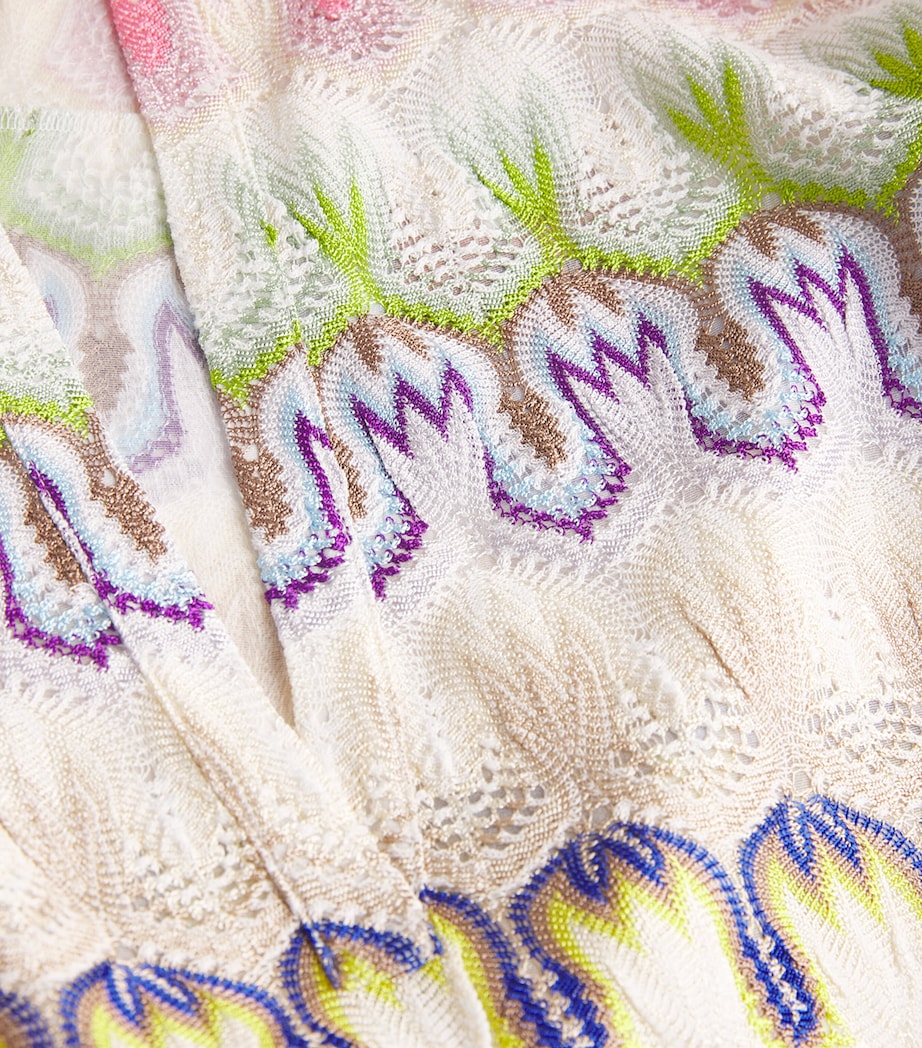 Missoni Womens Collarless Geometric Blouse Multi Image 5