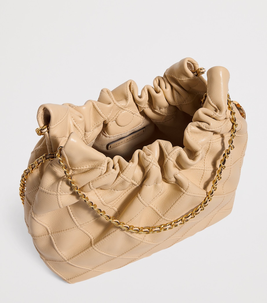 Mini Leather Fleming Shoulder Bag 701 VANILLA SFT SRVE Image 4