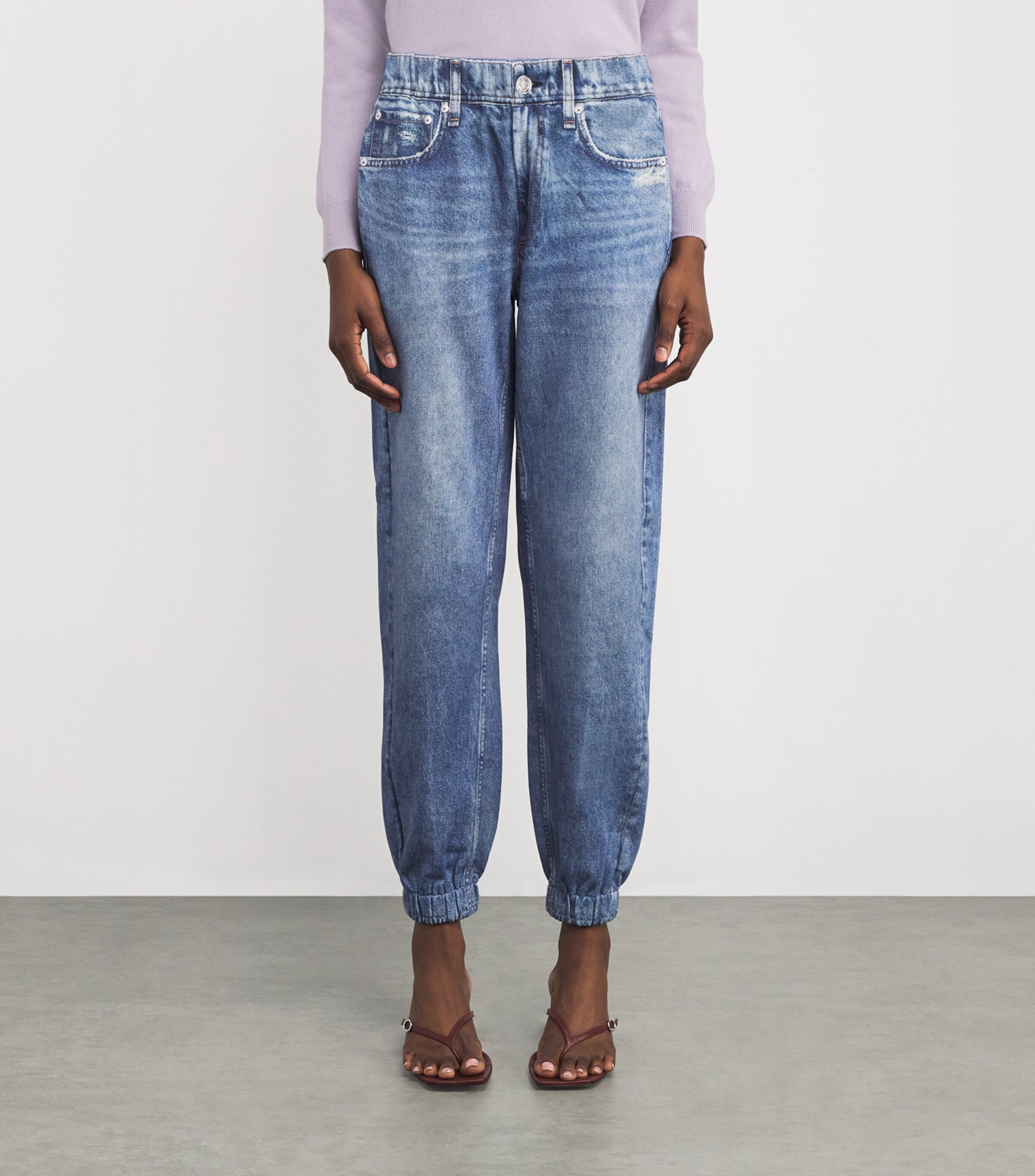 Rag & Bone Womens Trompe-l'Oeil Miramar Sweatpants Hillstone Image 3