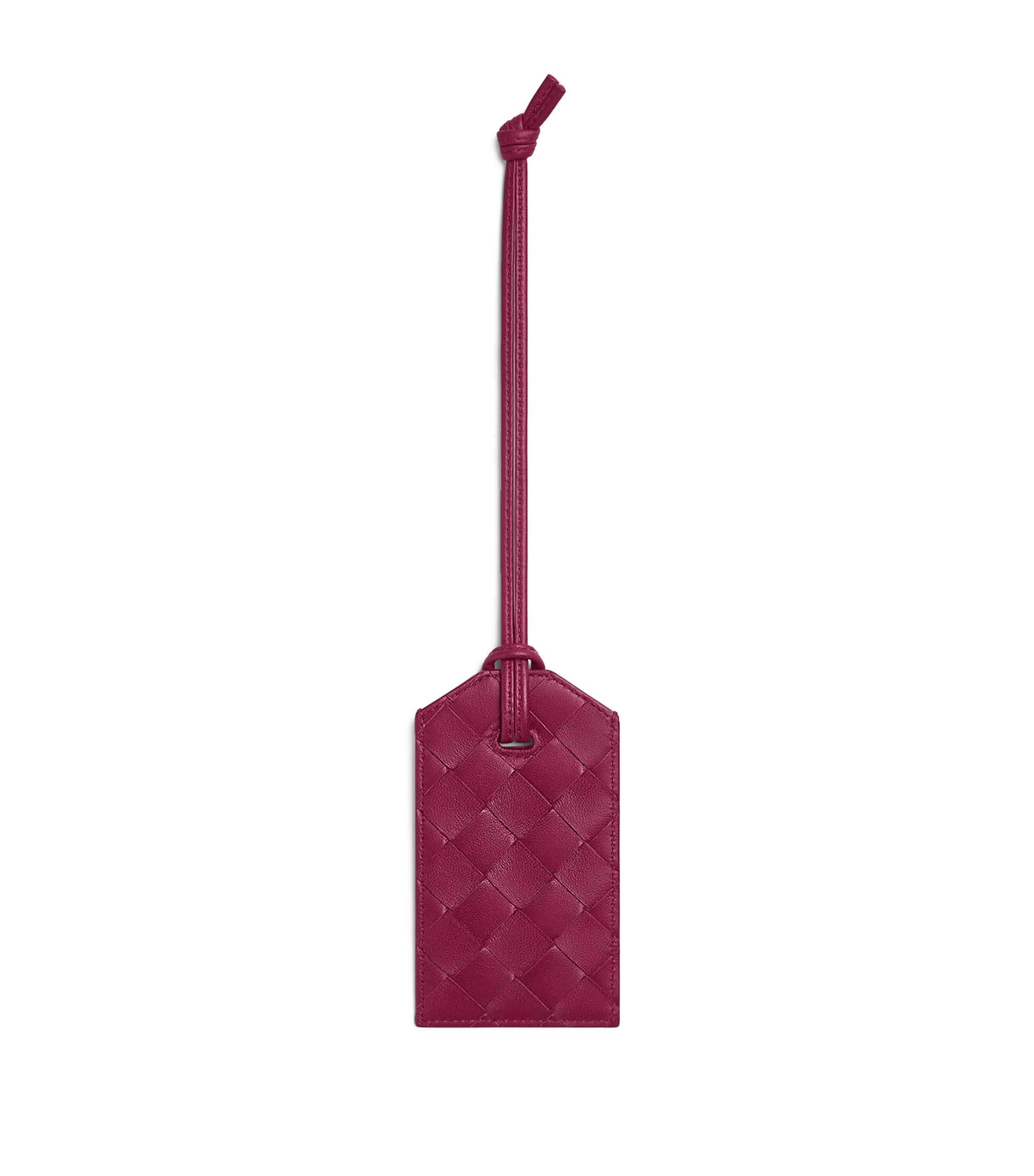 Bottega Veneta Intrecciato Leather Luggage Tag | Luggage | Men Accessories | Travel Accessories | Luggage Tag | Designers | Bottega Veneta | Women Accessories