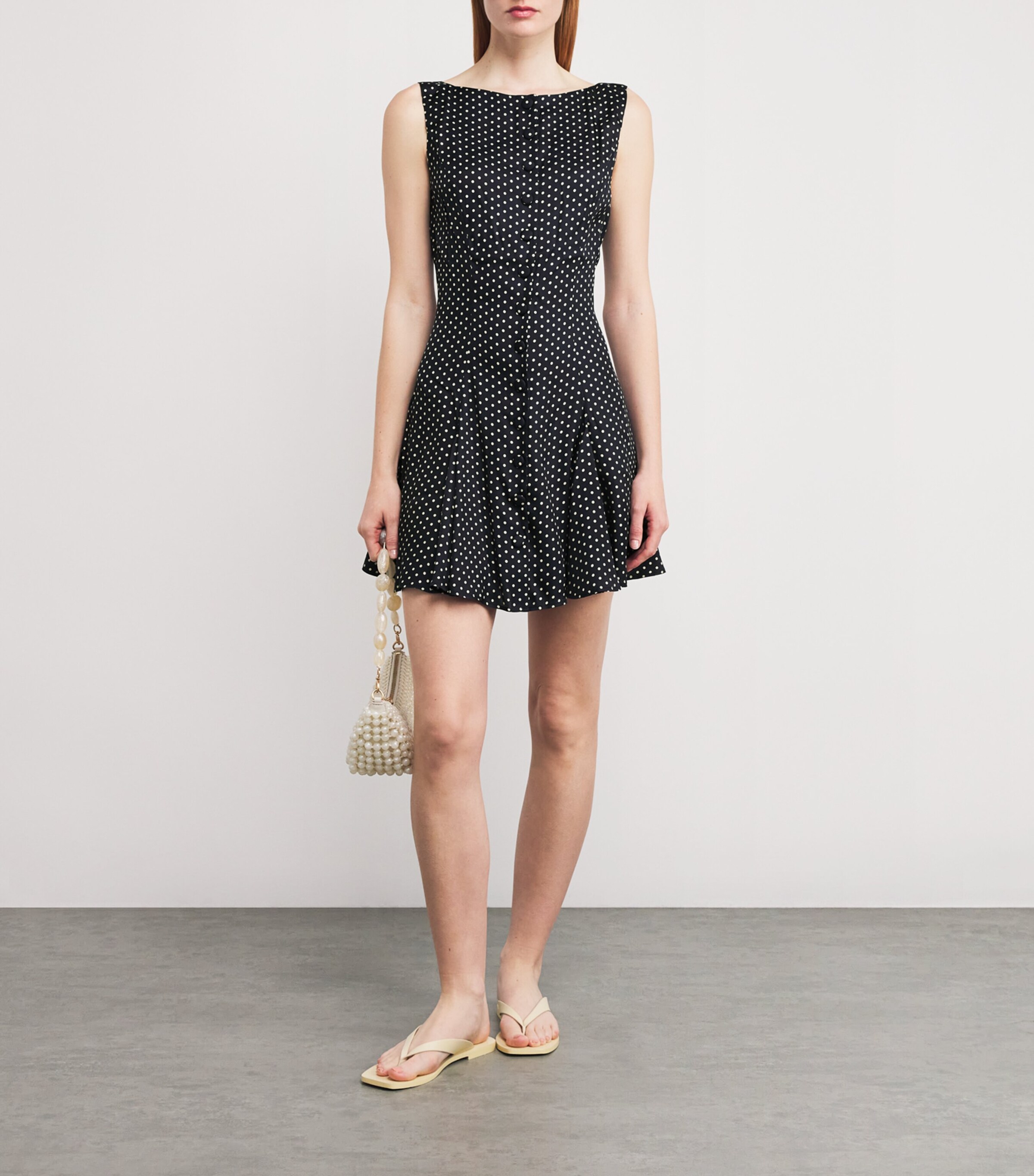 Silk-Blend Monette Mini Dress HEPBURN DOT Image 2