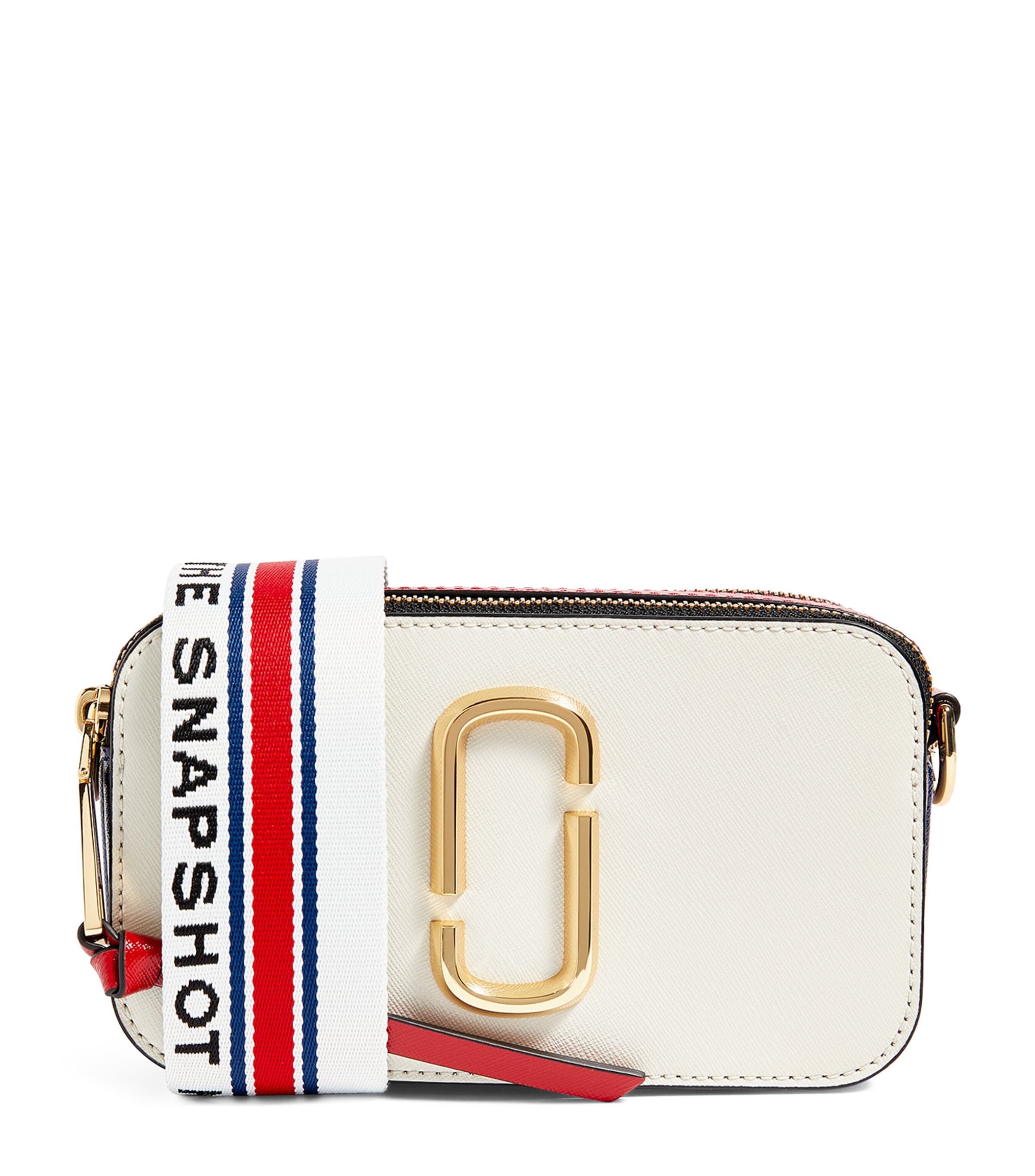 Marc Jacobs The  Leather Snapshot Camera Cross-body Bag In Ivory