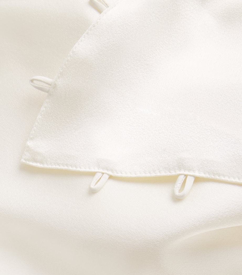 Satin Rouleaux Gown 3 IVORY Image 5