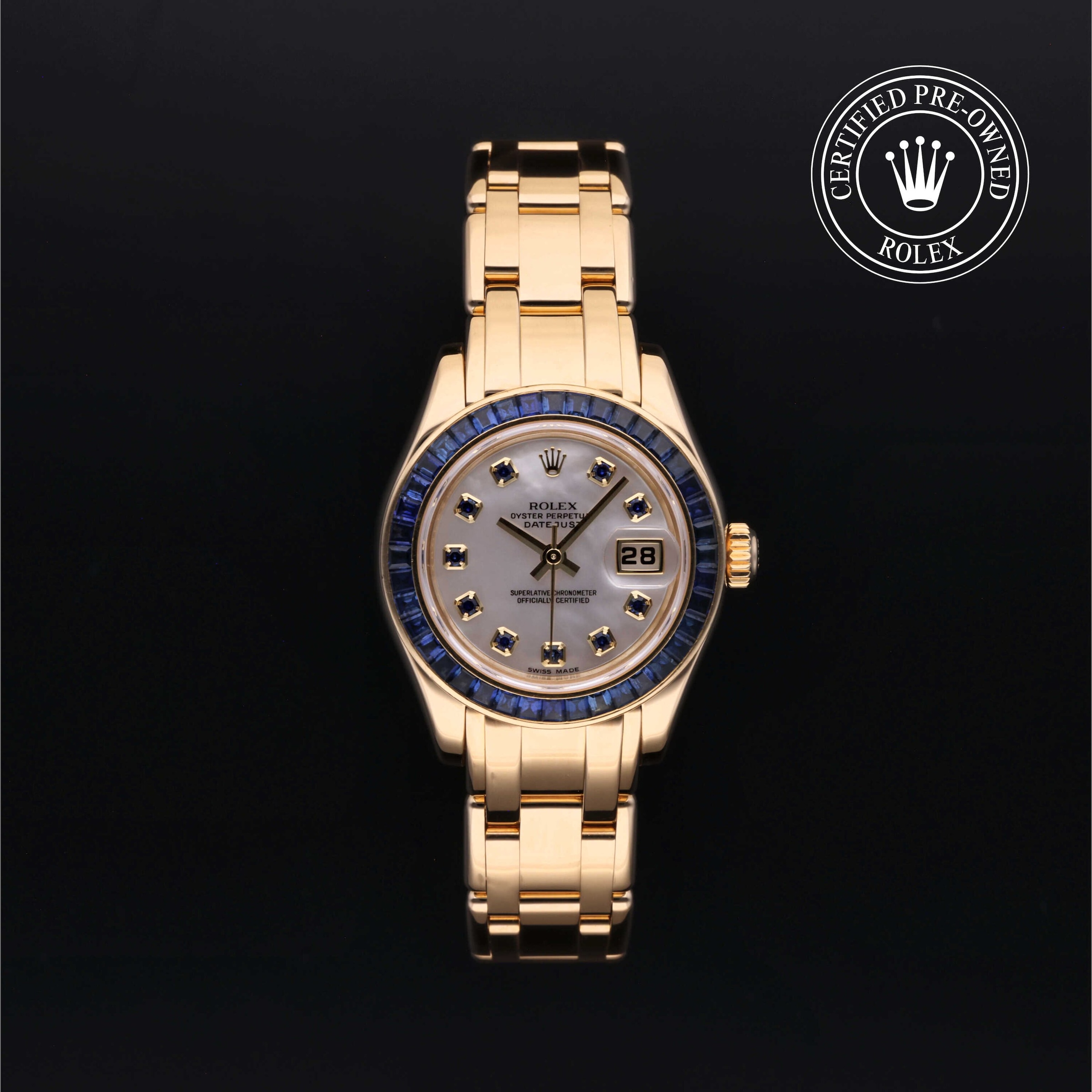 Rolex Certified Pre-Owned Oyster Perpetual Pearlmaster Mop/sapp