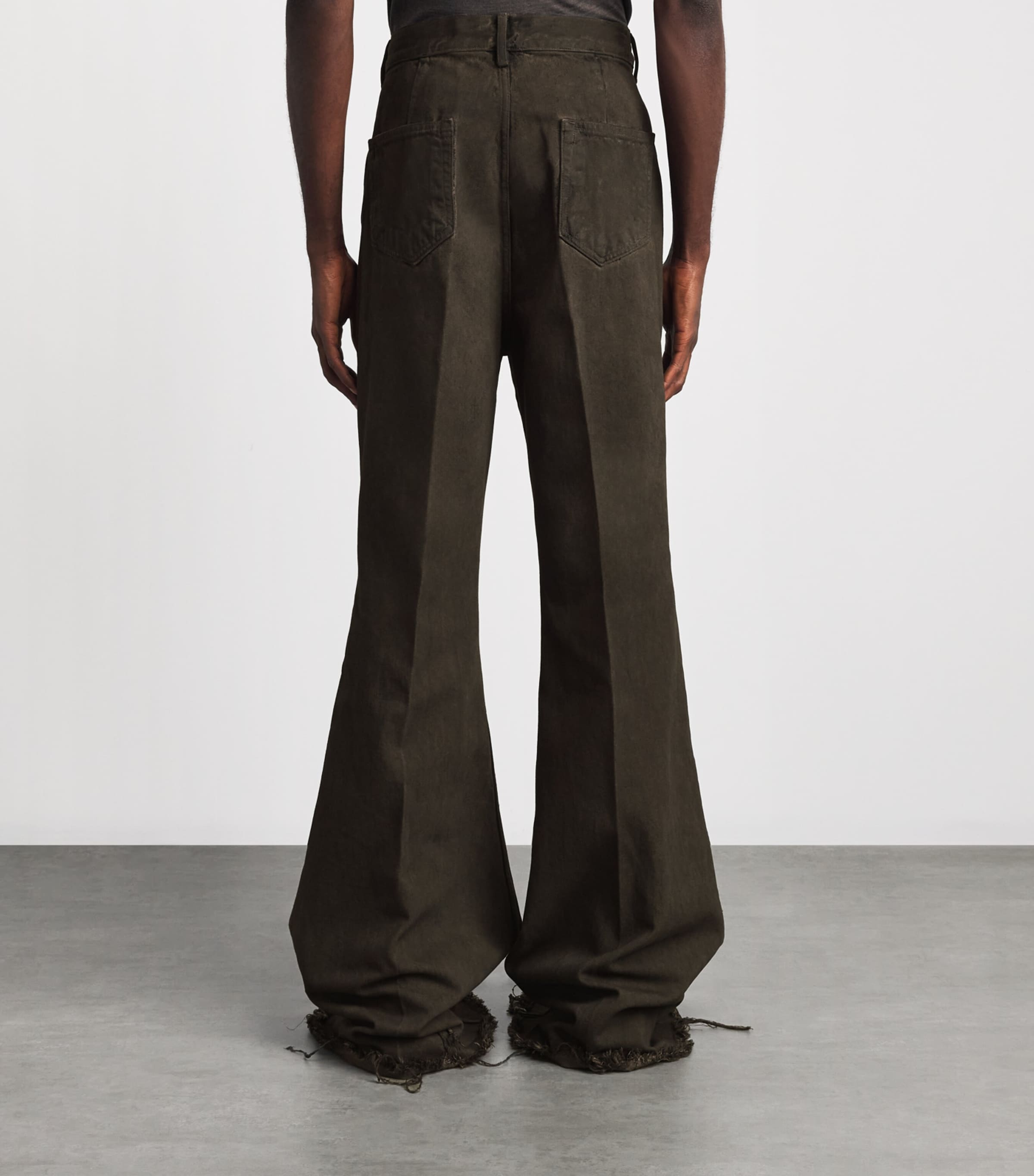 Rick Owens Mens Bolan Bootcut Jeans Dust Image 5