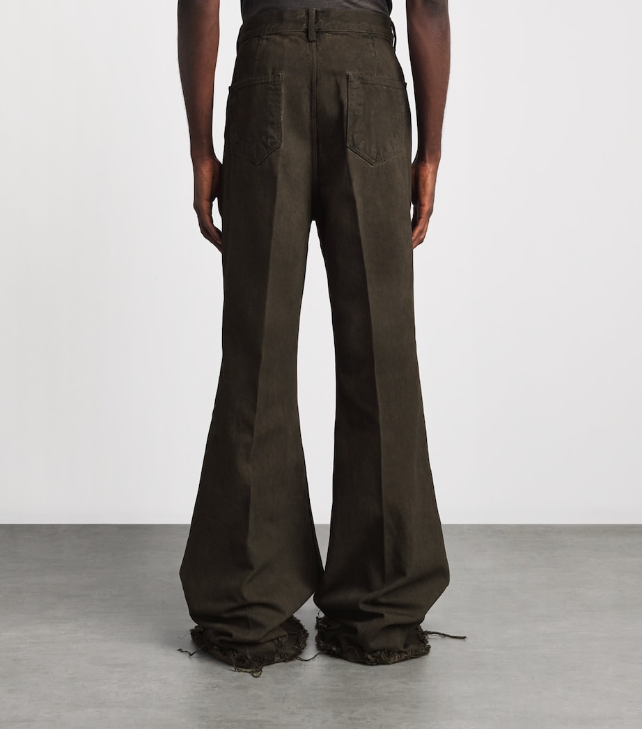 Rick Owens Mens Bolan Bootcut Jeans Dust Image 5