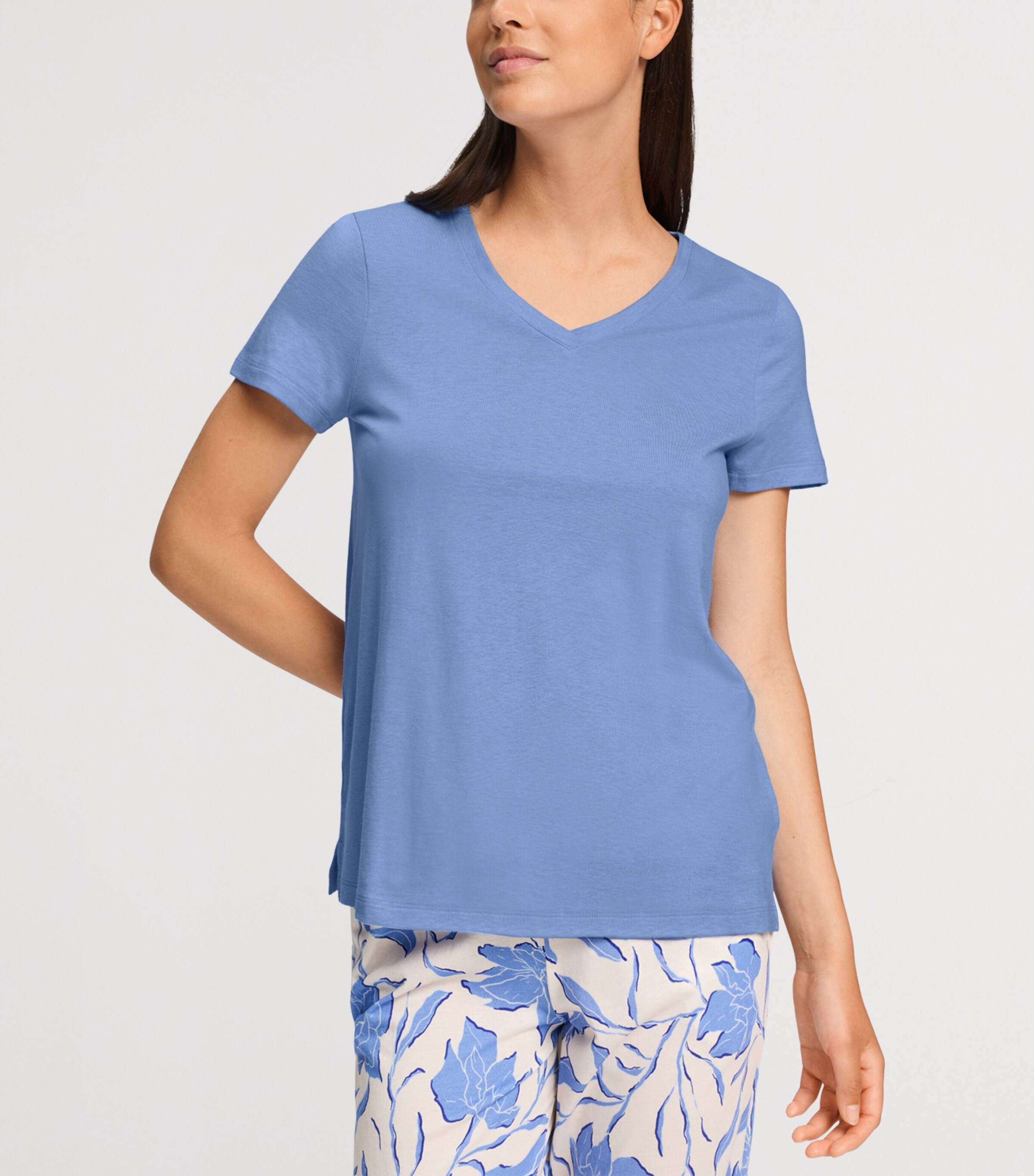 Hanro Womens Sleep & Lounge T-Shirt Bluebird Image 4