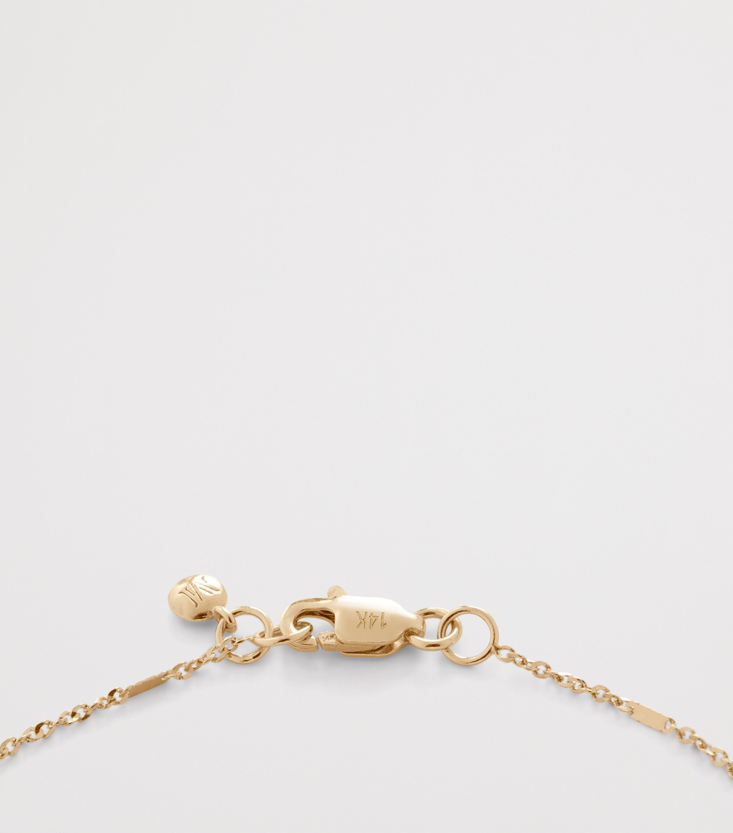 Monica Vinader Yellow Gold Shimmer Chain Necklace Solid Gold Image 3